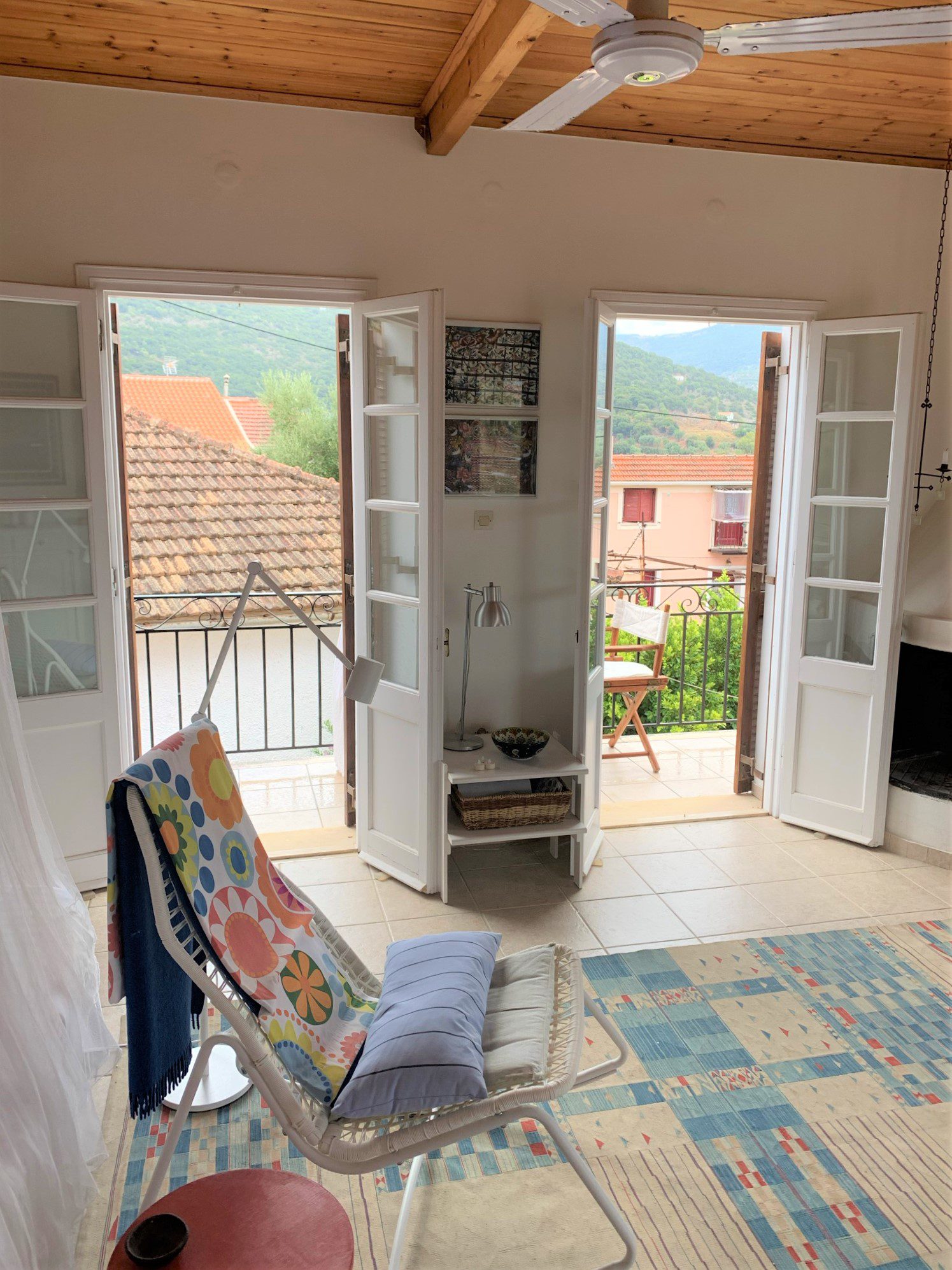 Living room of house for sale in Ithaca Greece, Vathi