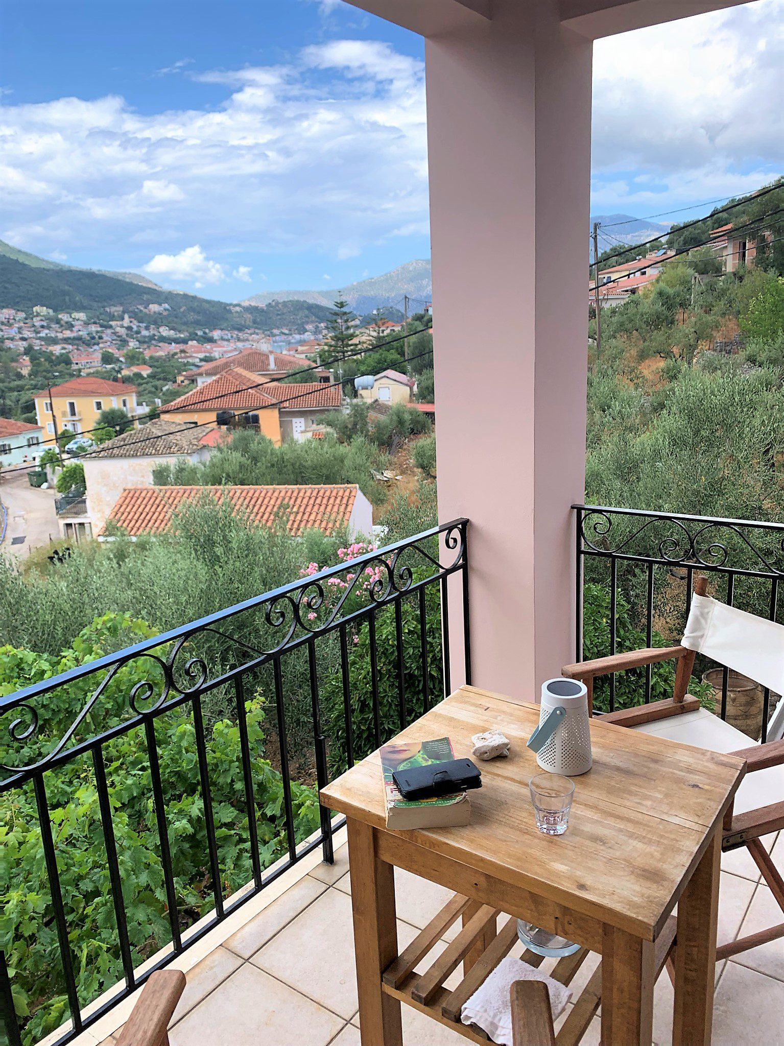 Balcony of house for sale in Ithaca Greece, Vathi