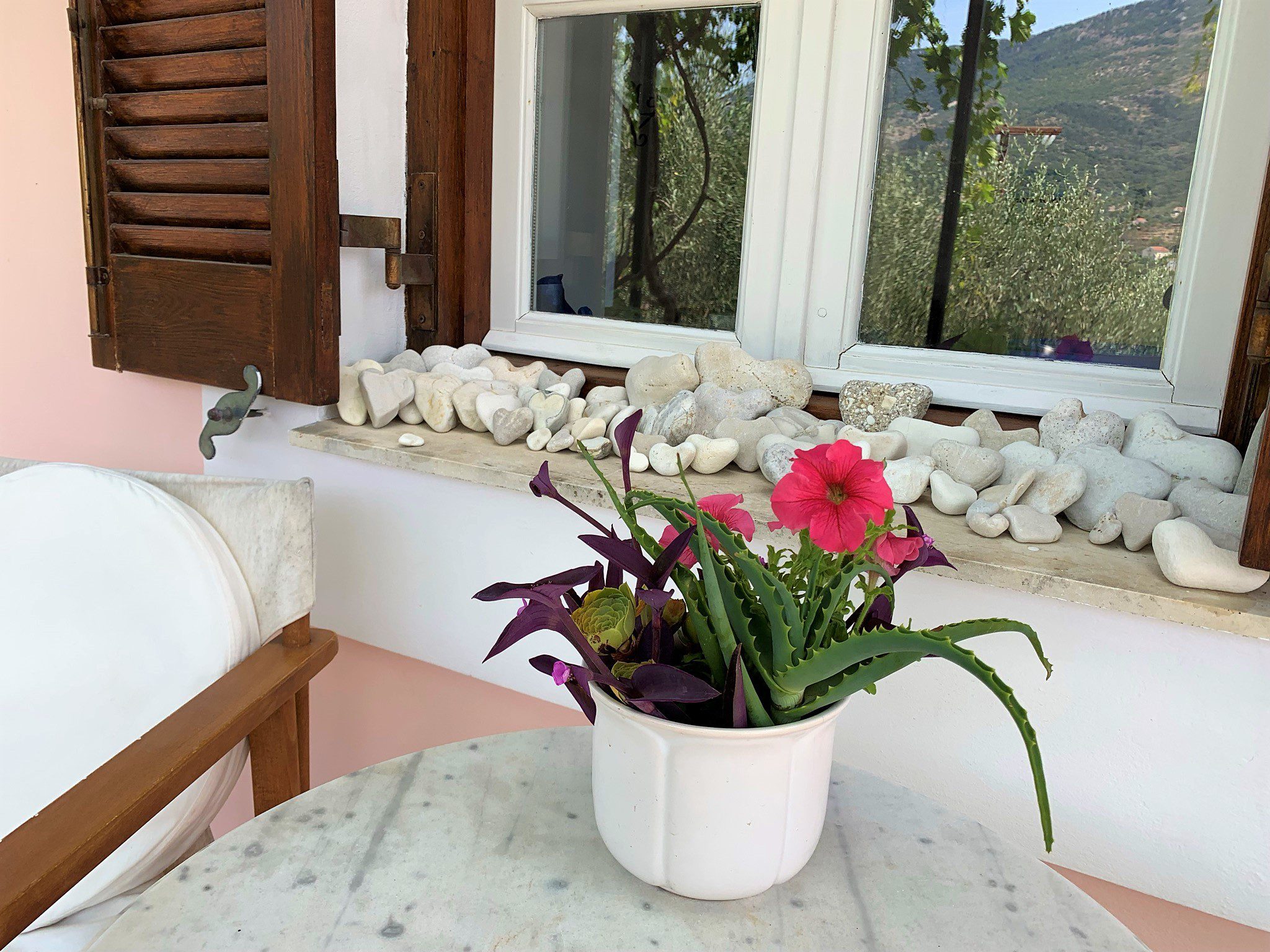 Terrace of house for sale in Ithaca Greece, Vathi