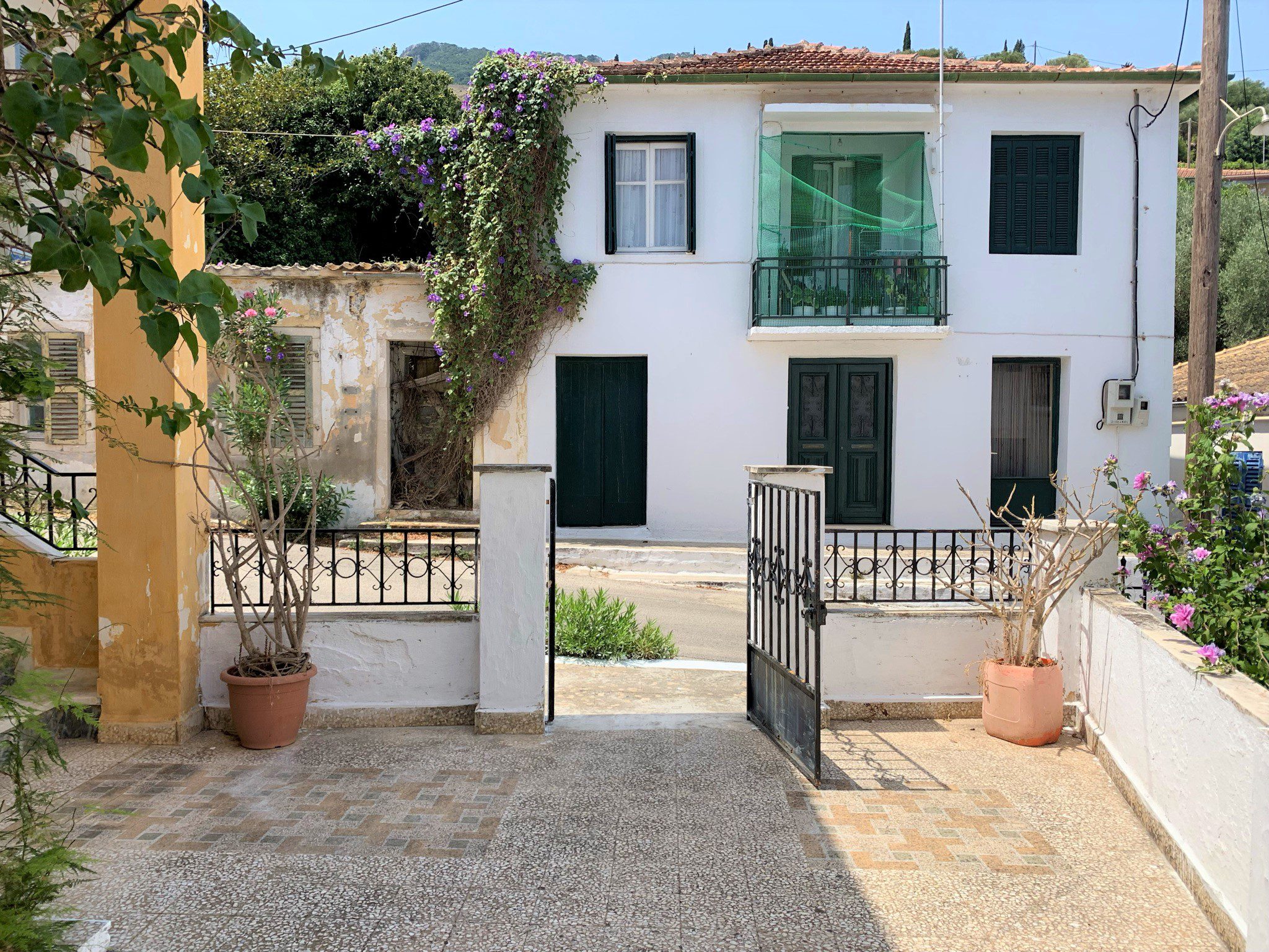 Exterior of house for sale in Ithaca Greece, Vathi