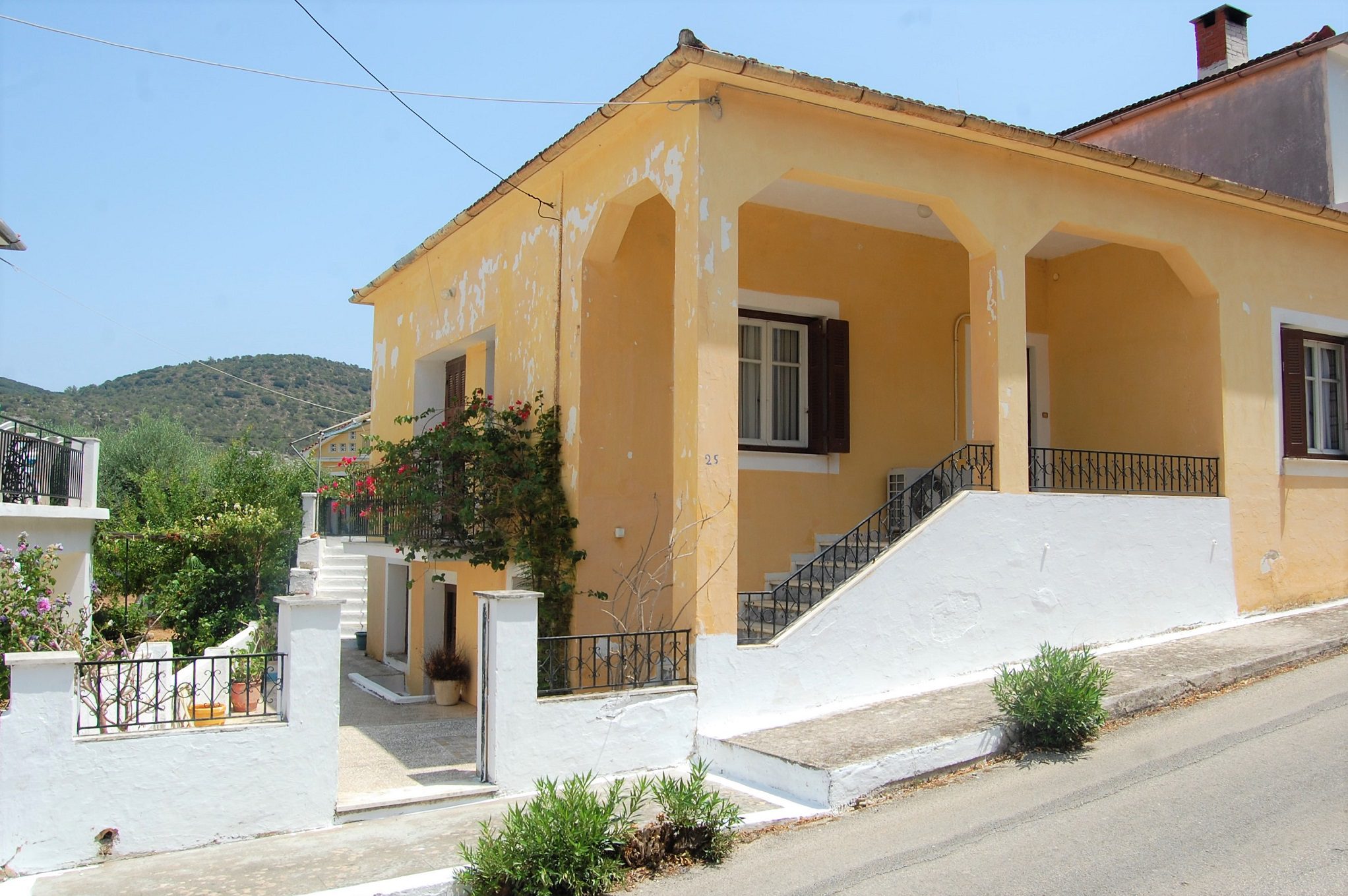 Exterior of house for sale in Ithaca Greece, Vathi