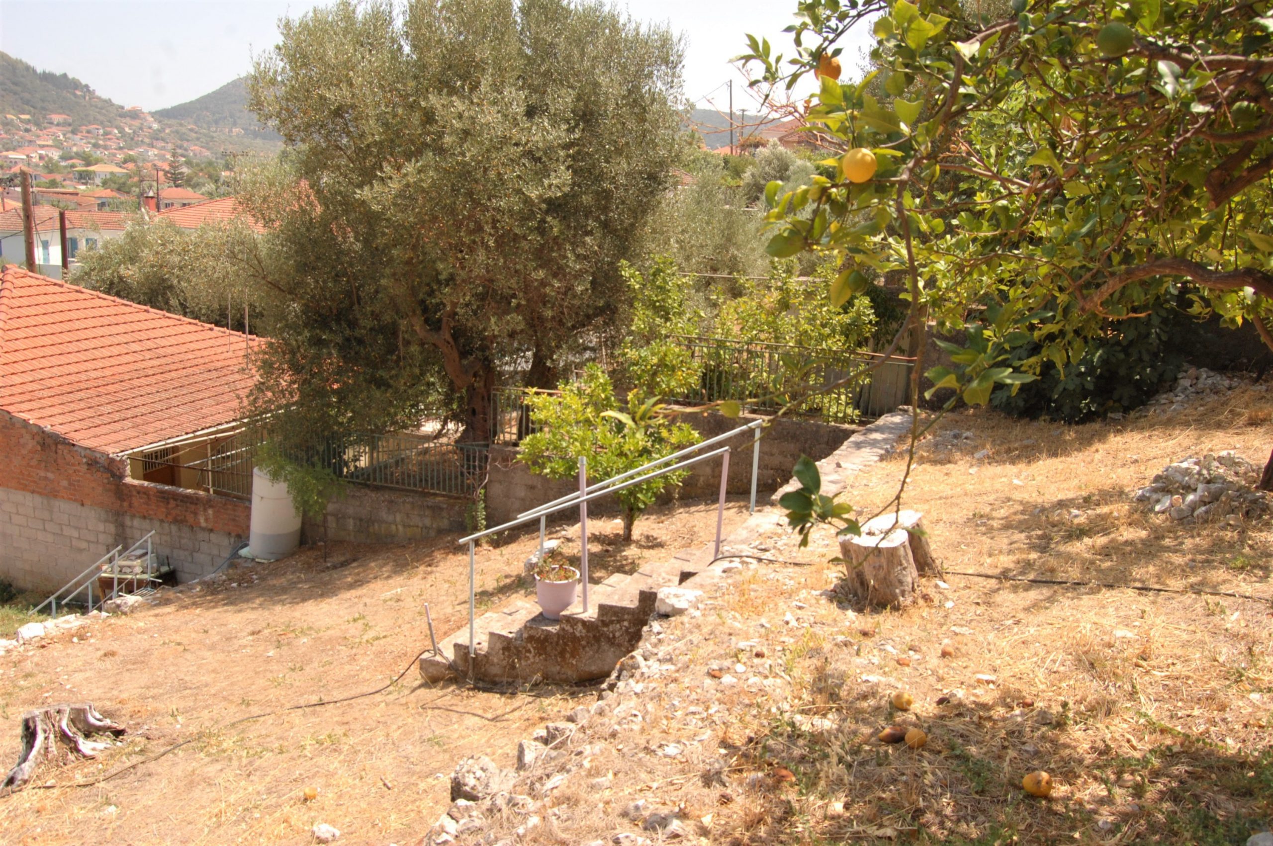 Landscape and terrain from land for sale in Ithaca Greece, Vathi