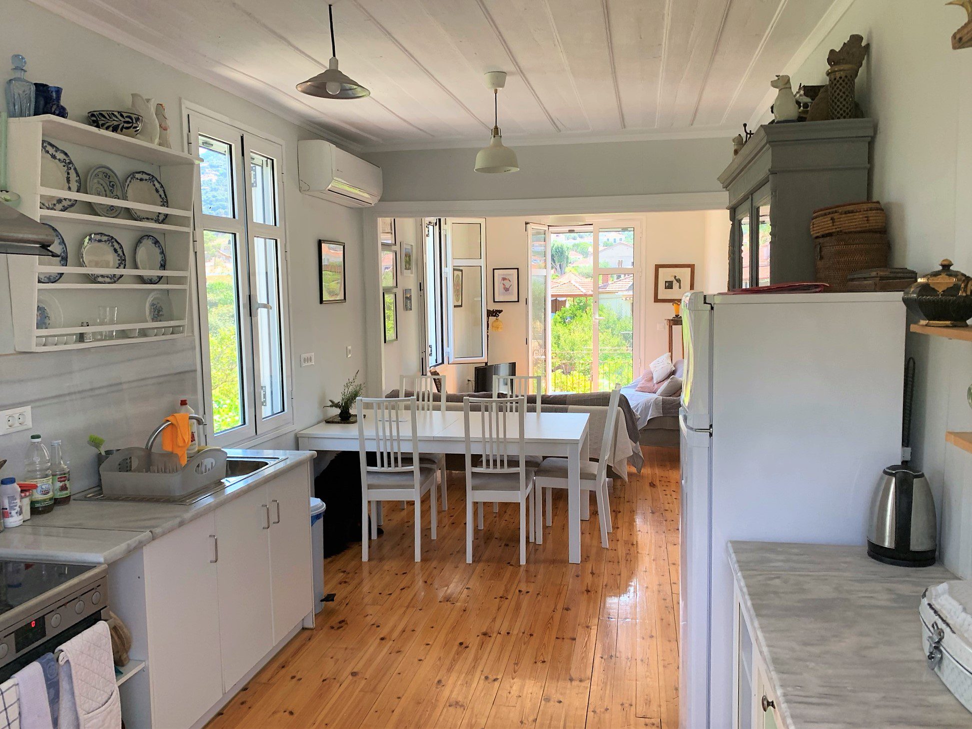 Kitchen area of house for rent in Ithaca Greece, Vathi