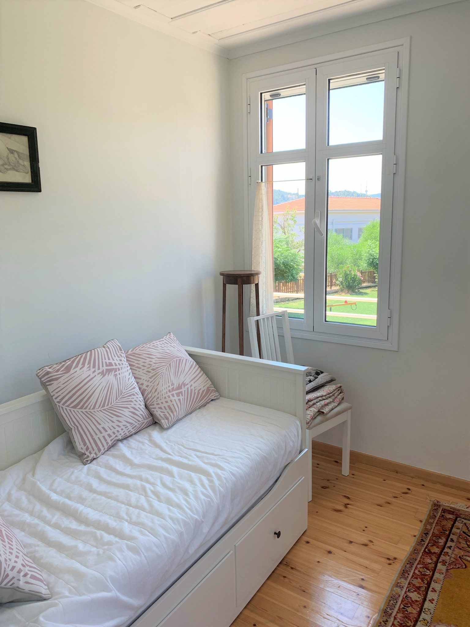 Outside balcony of house for rent in Ithaca Greece, Vathi