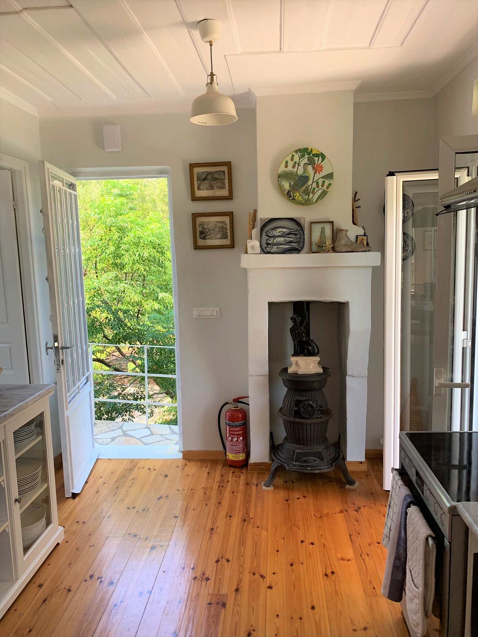 Living room area of house for rent in Ithaca Greece, Vathi