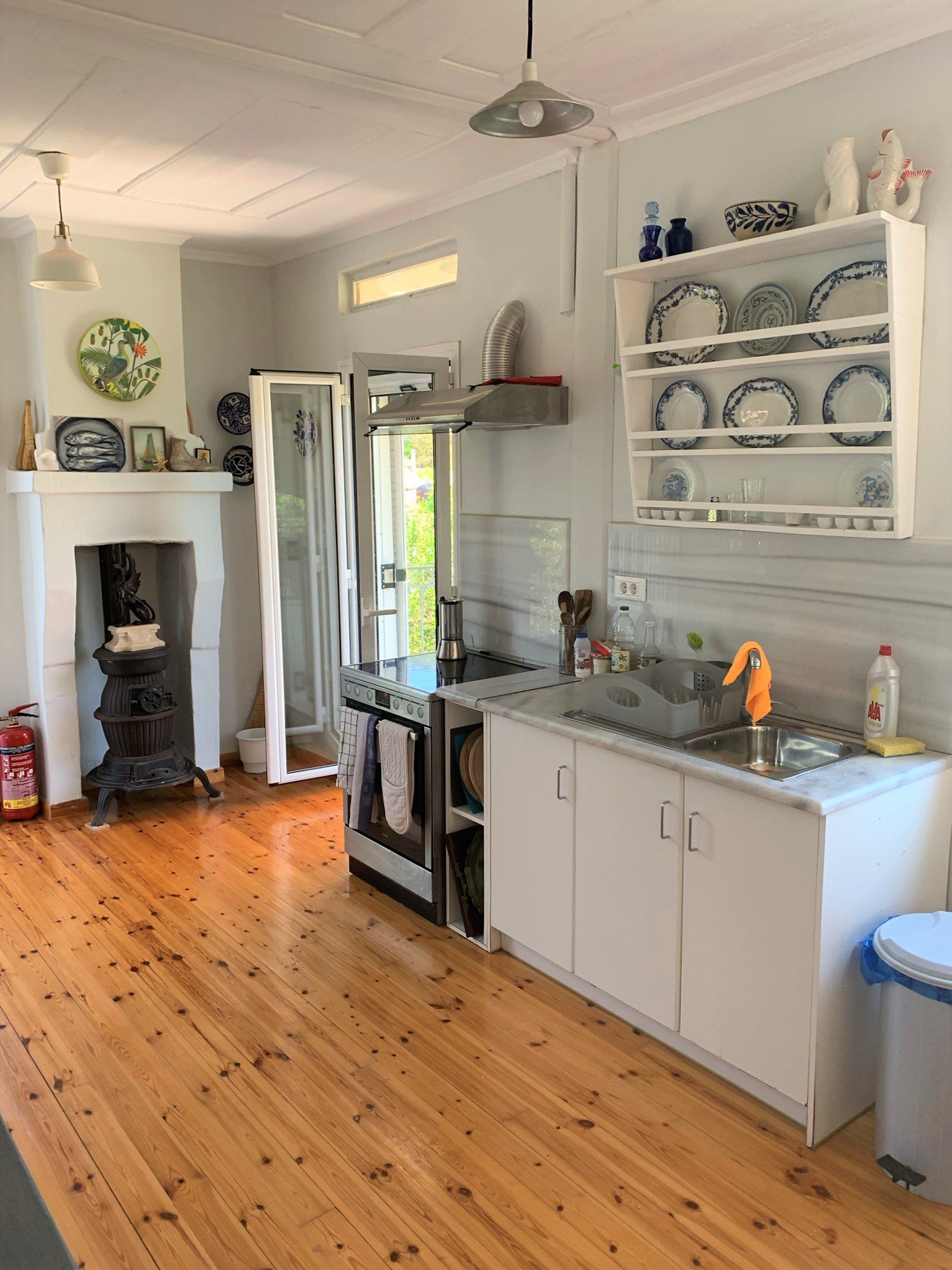 Kitchen area of house for rent in Ithaca Greece, Vathi