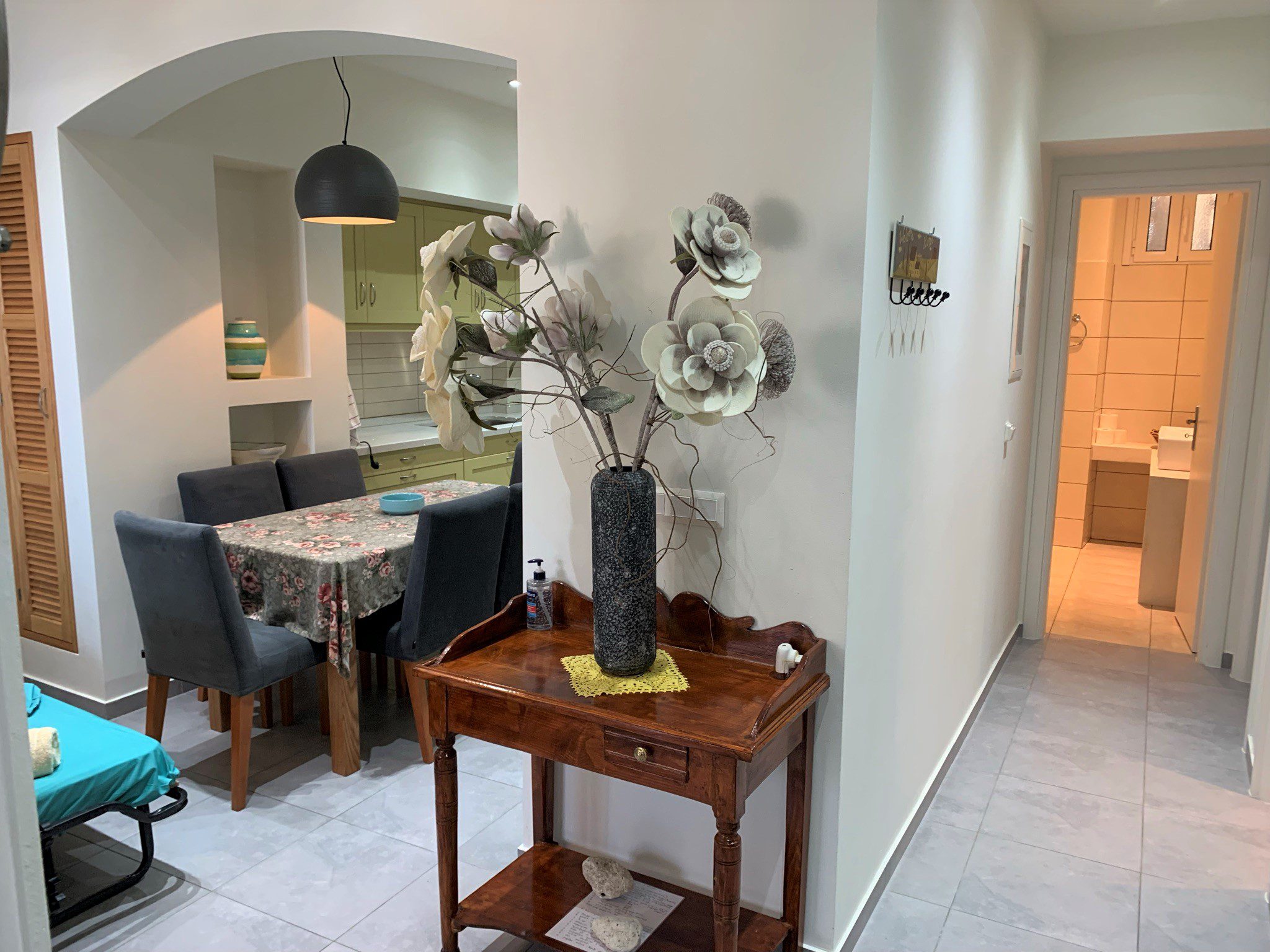 Living room of apartment for rent in Ithaca Greece, Frikes