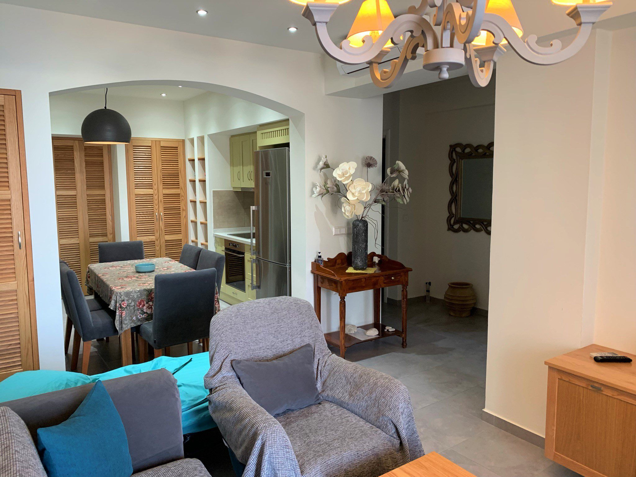 Interior of apartment for rent in Ithaca Greece, Frikes
