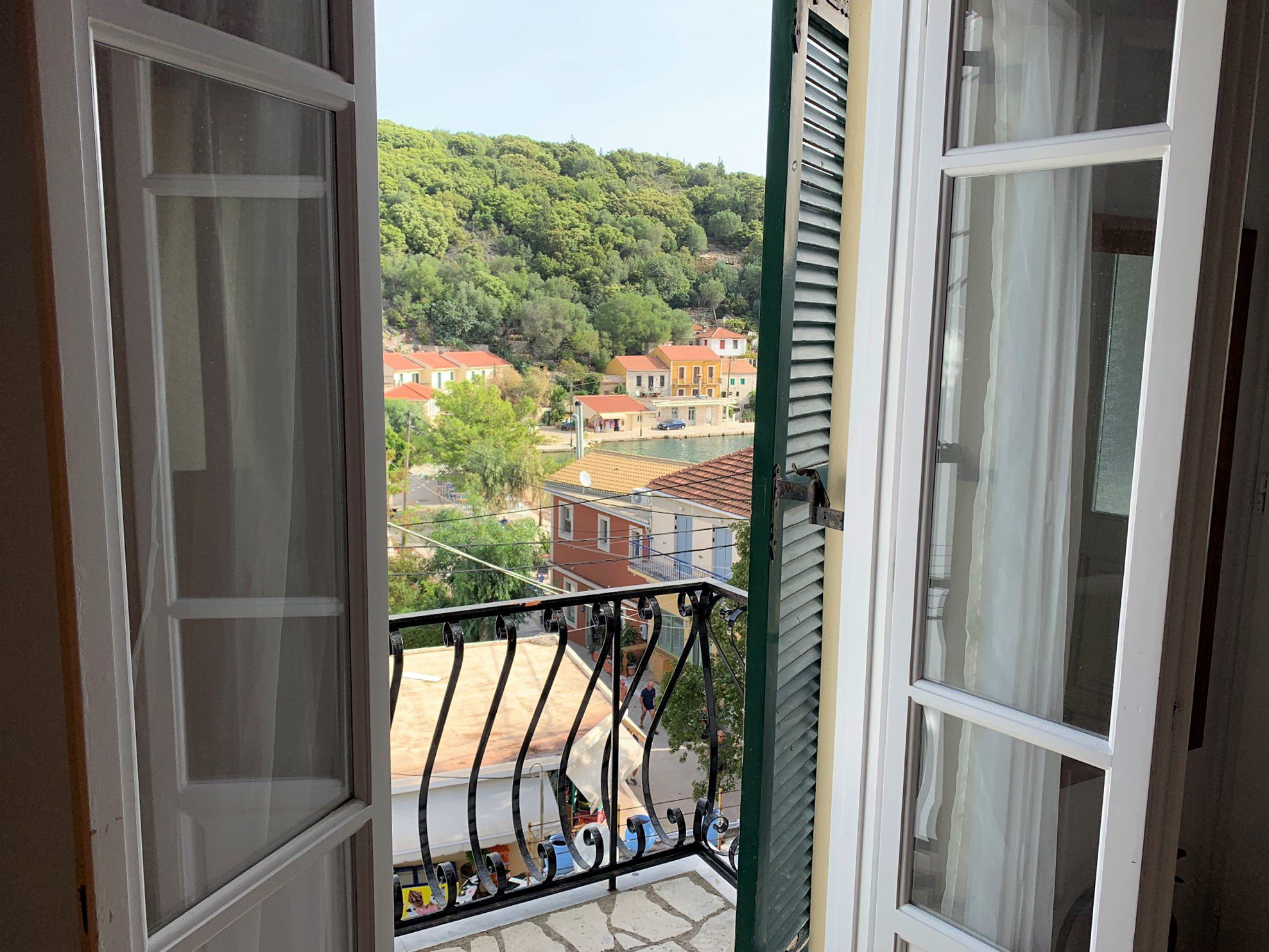 View from apartments for sale in Ithaca Greece, Kioni