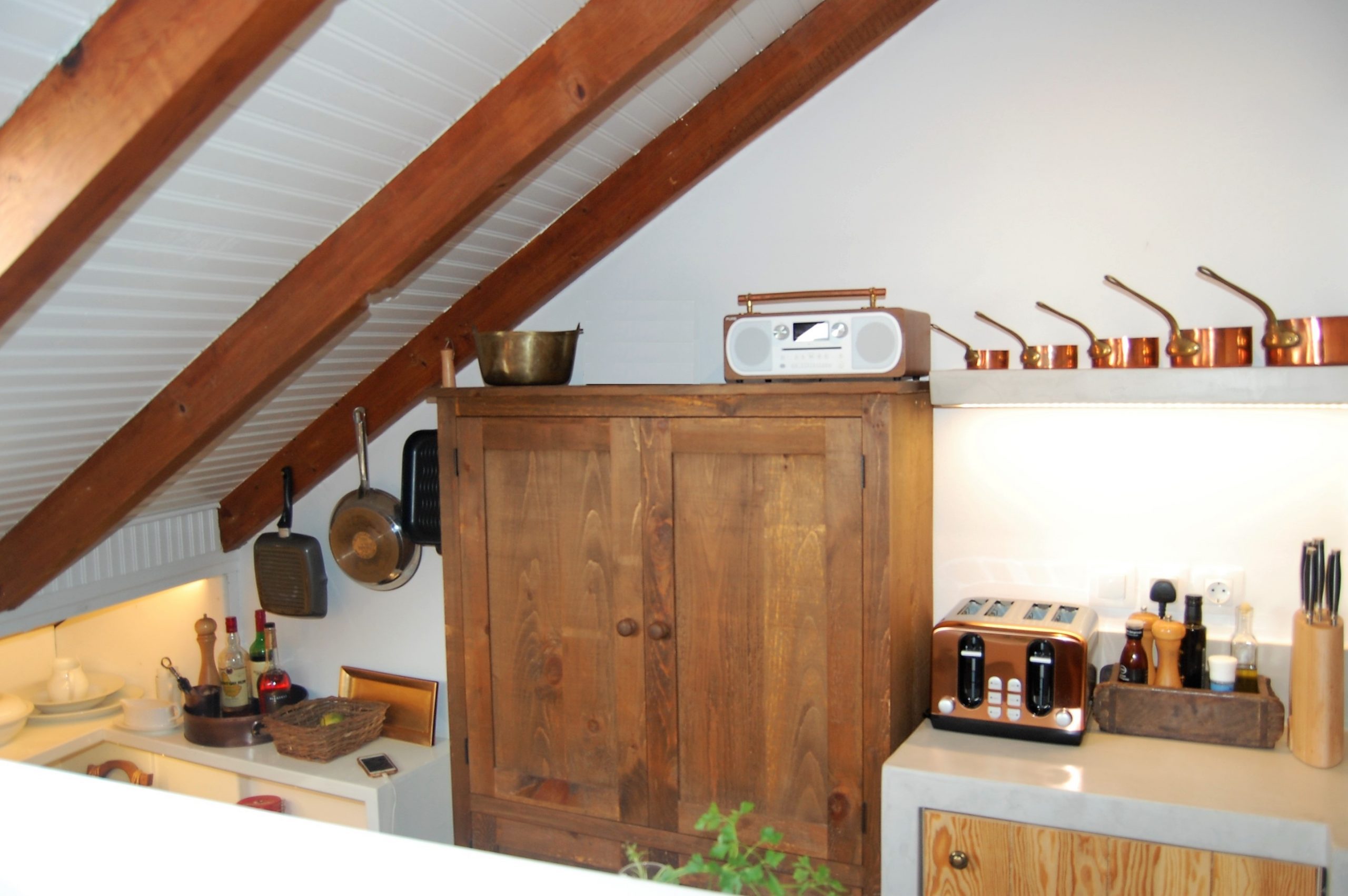 Interior of house insided complex apartments for sale in Ithaca Greece, Kioni