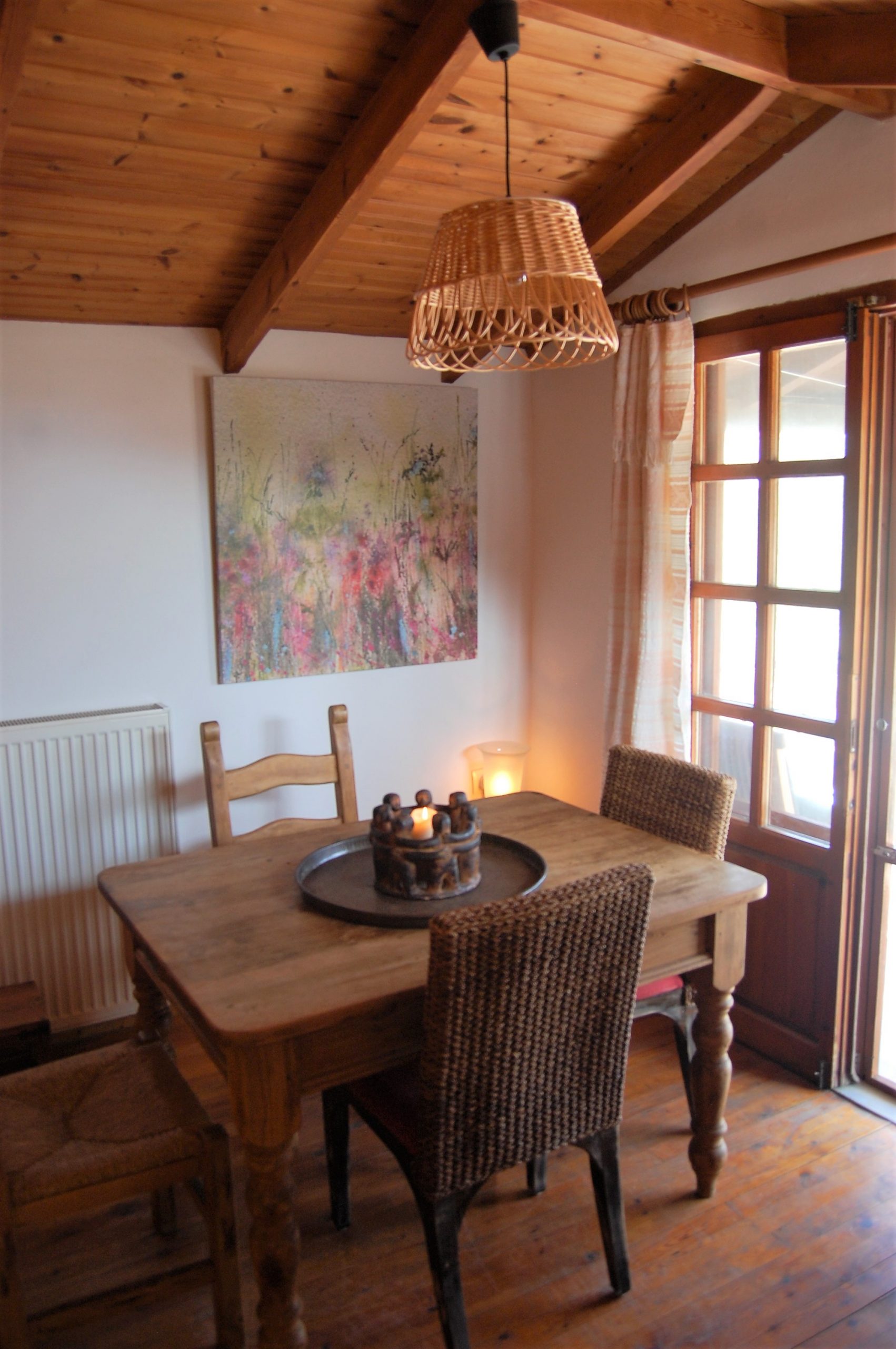 Interior of house inside complex apartments for sale in Ithaca Greece, Kioni