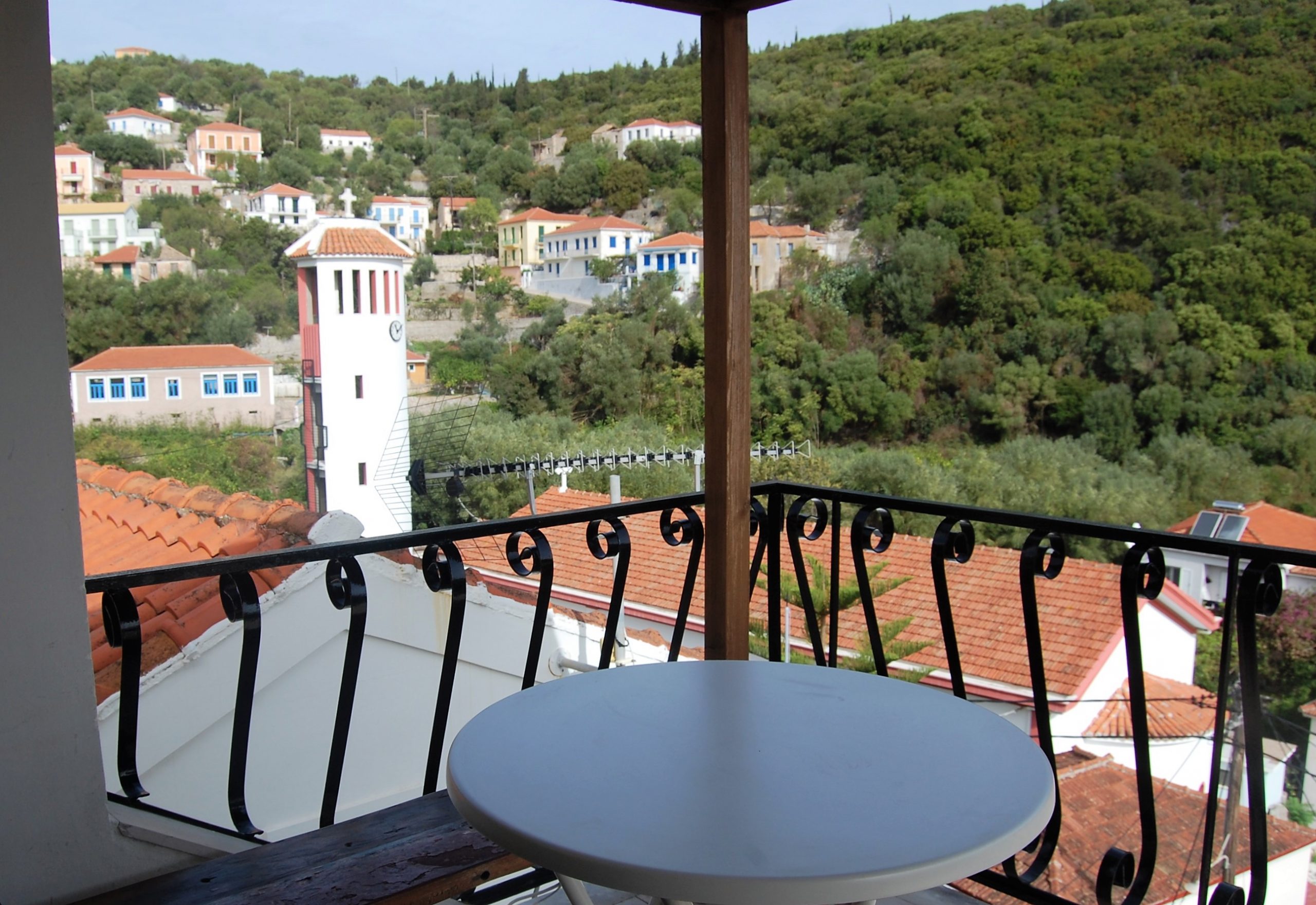 Balcony views of apartments for sale in Ithaca Greece, Kioni