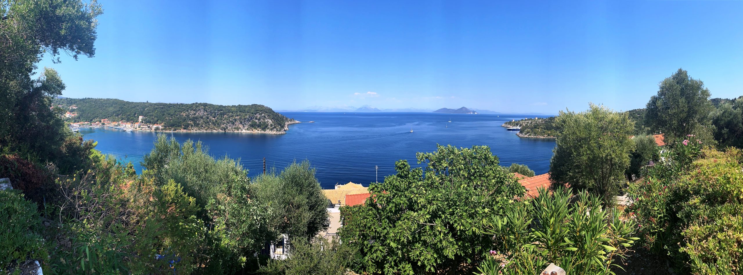 View of house for rent Ithaca Greece, Kioni