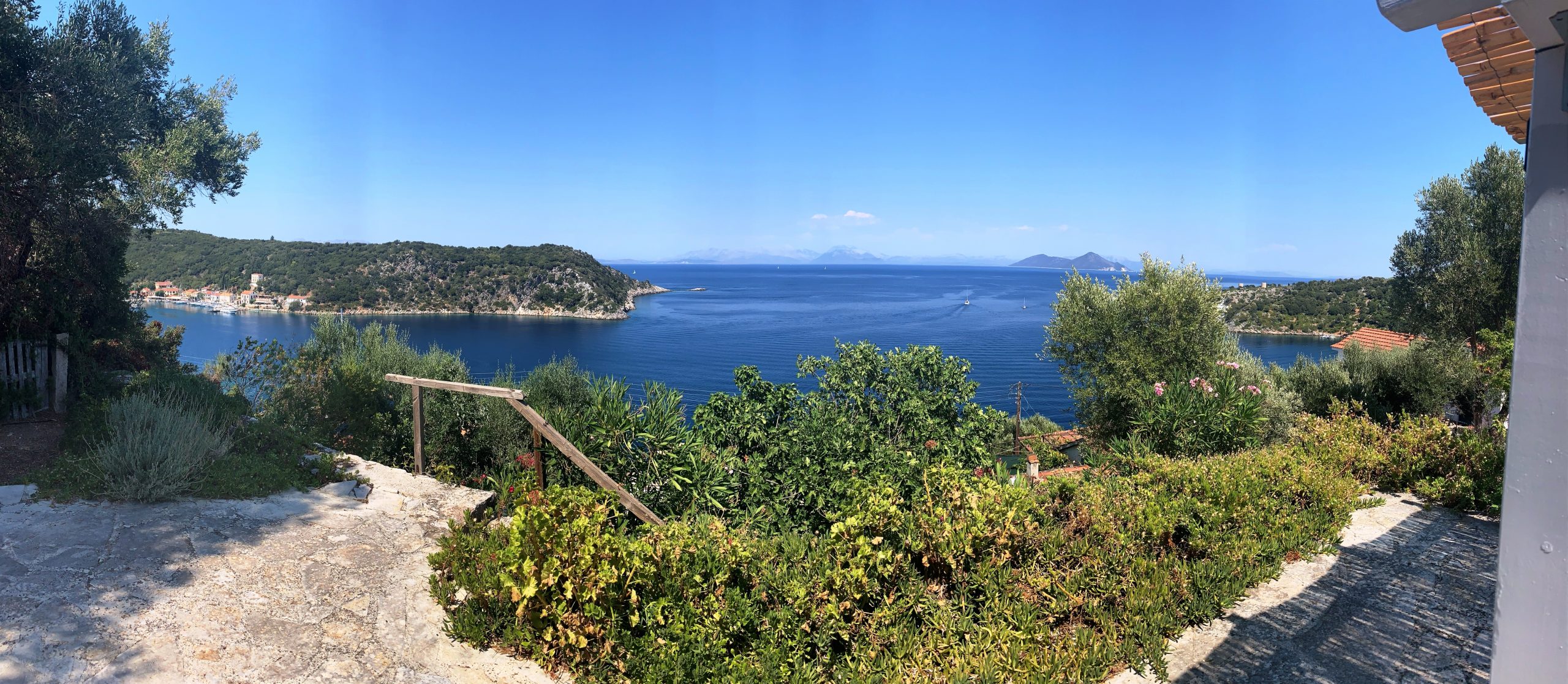 View of house for rent Ithaca Greece, Kioni