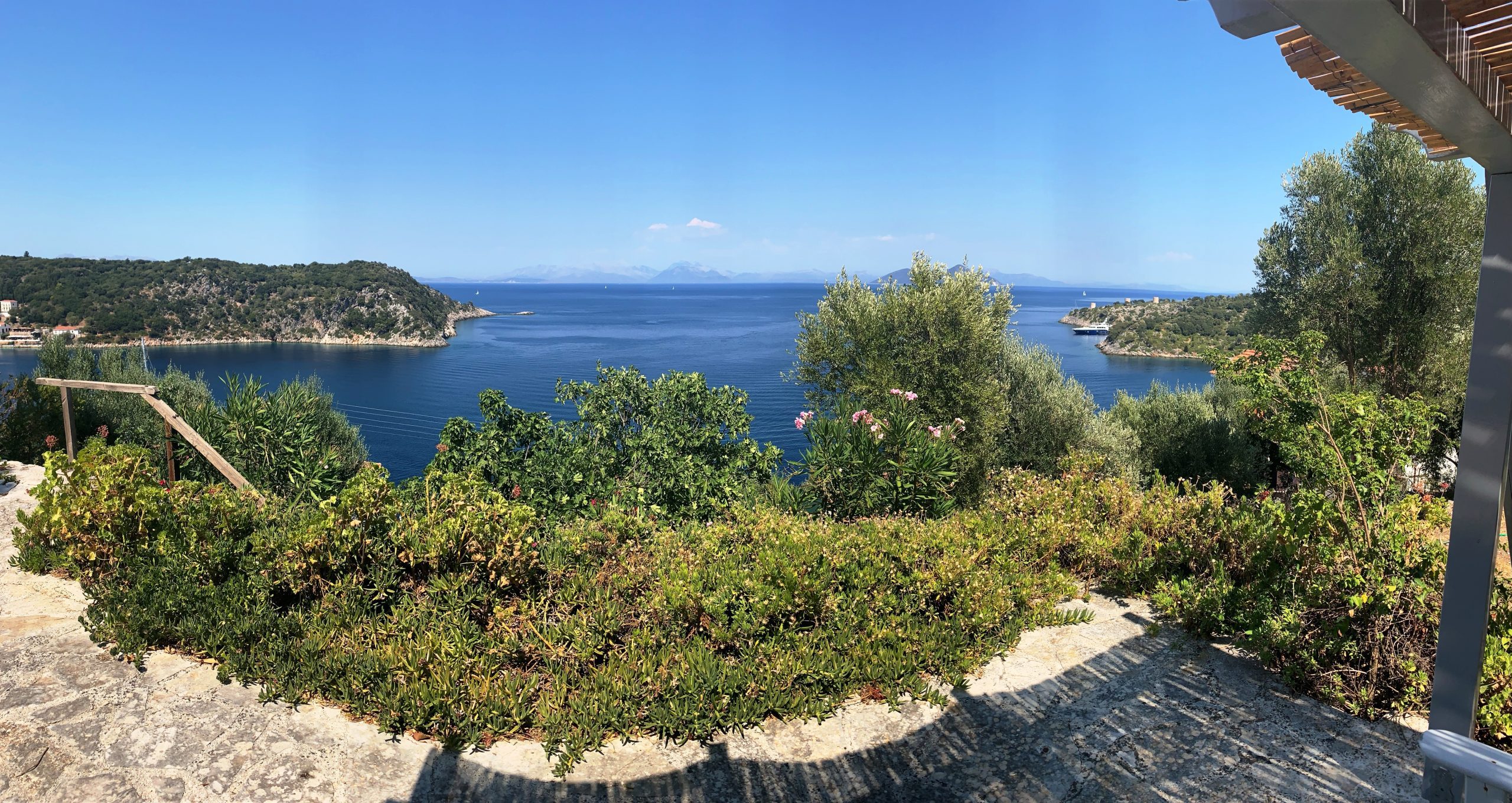 View of house for rent Ithaca Greece, Kioni