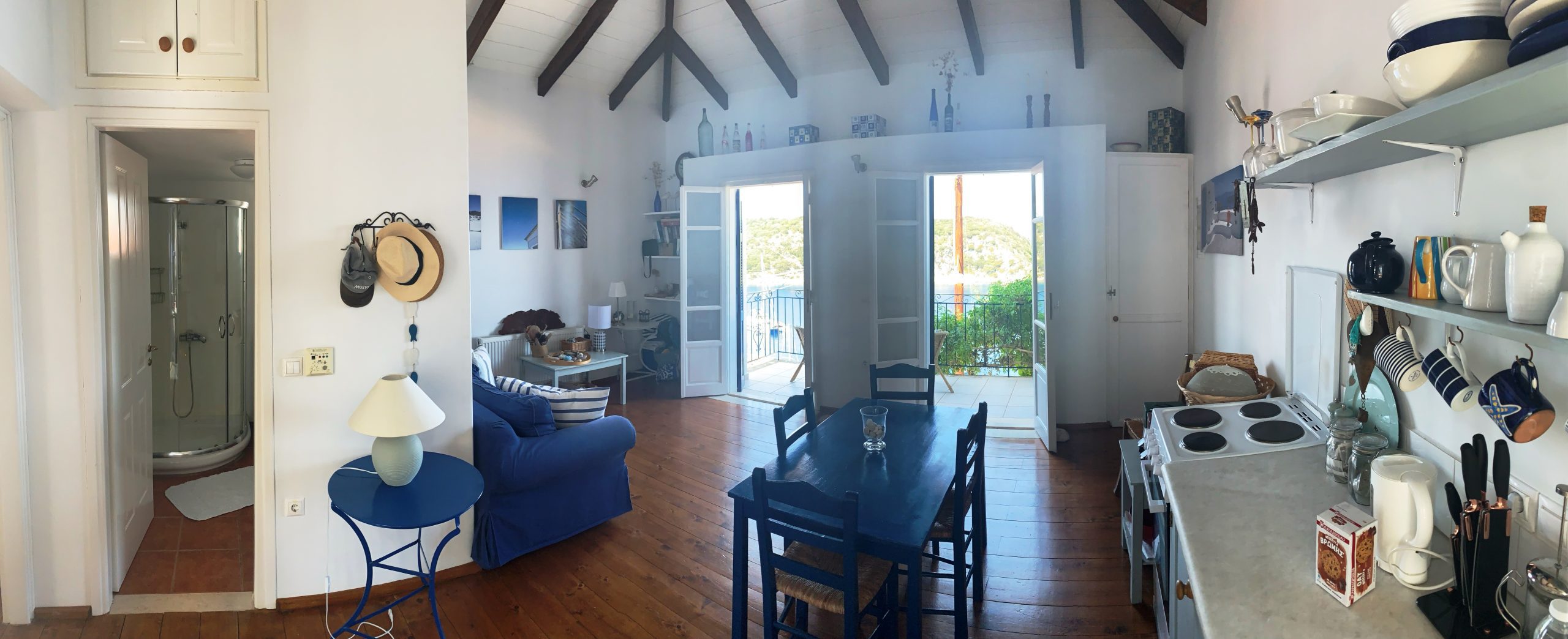 Interior of house for rent Ithaca Greece, Kioni