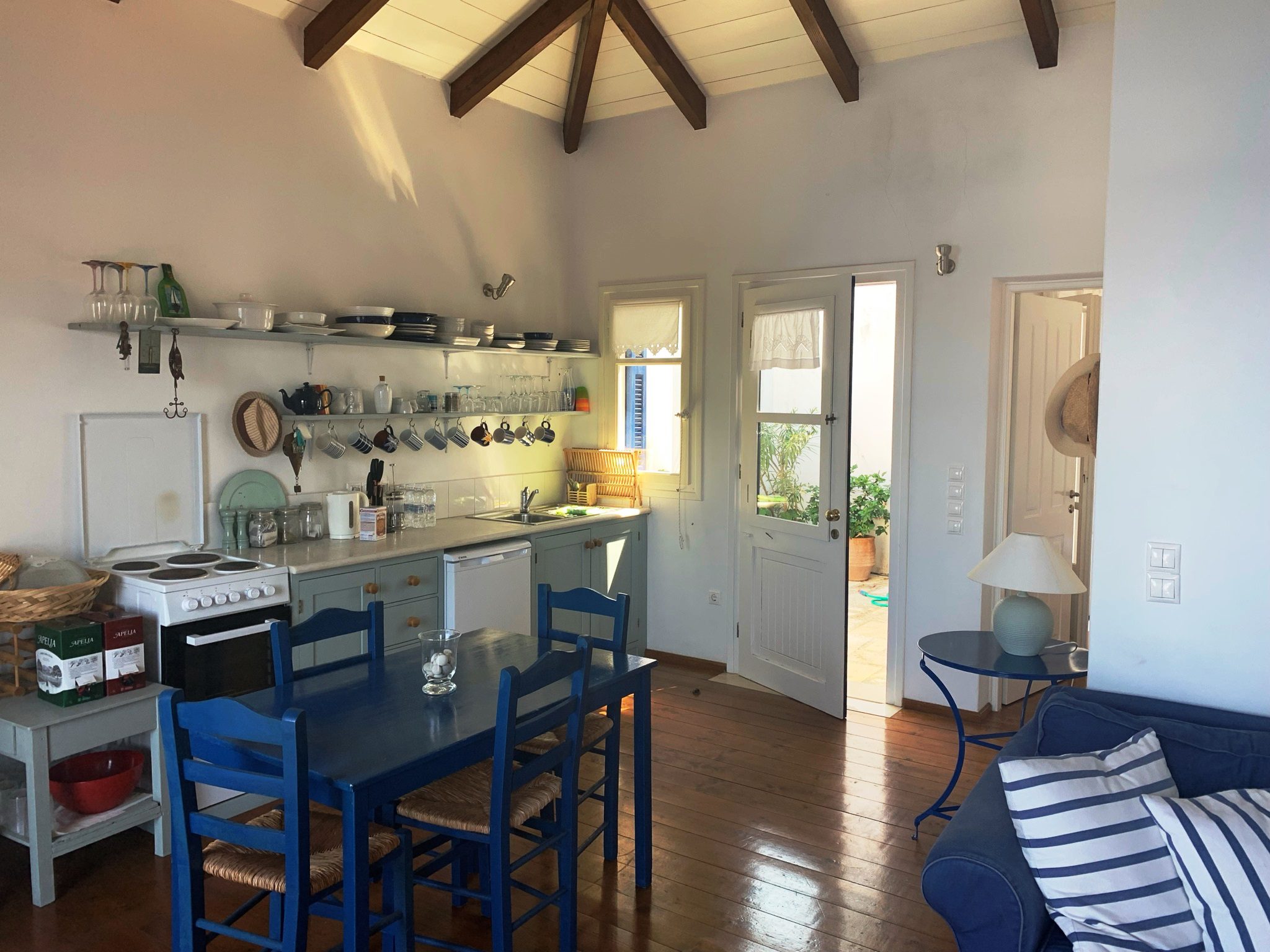 Interior of house for rent in Ithaca Greece, Kioni