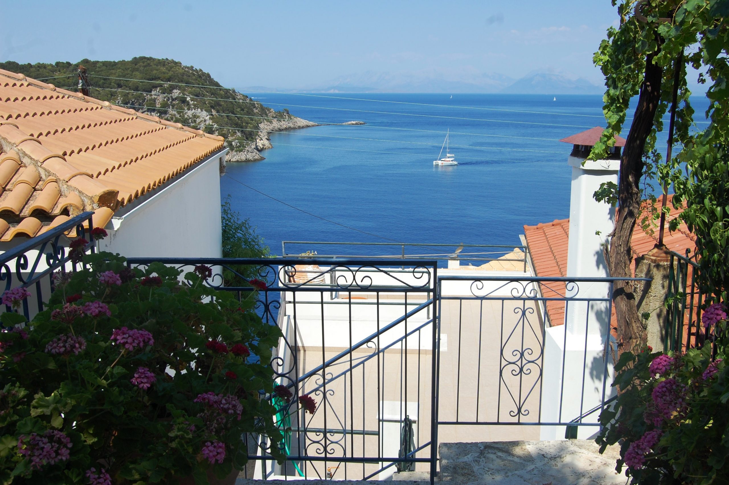 Views from house for rent in Ithaca Greece, Kioni
