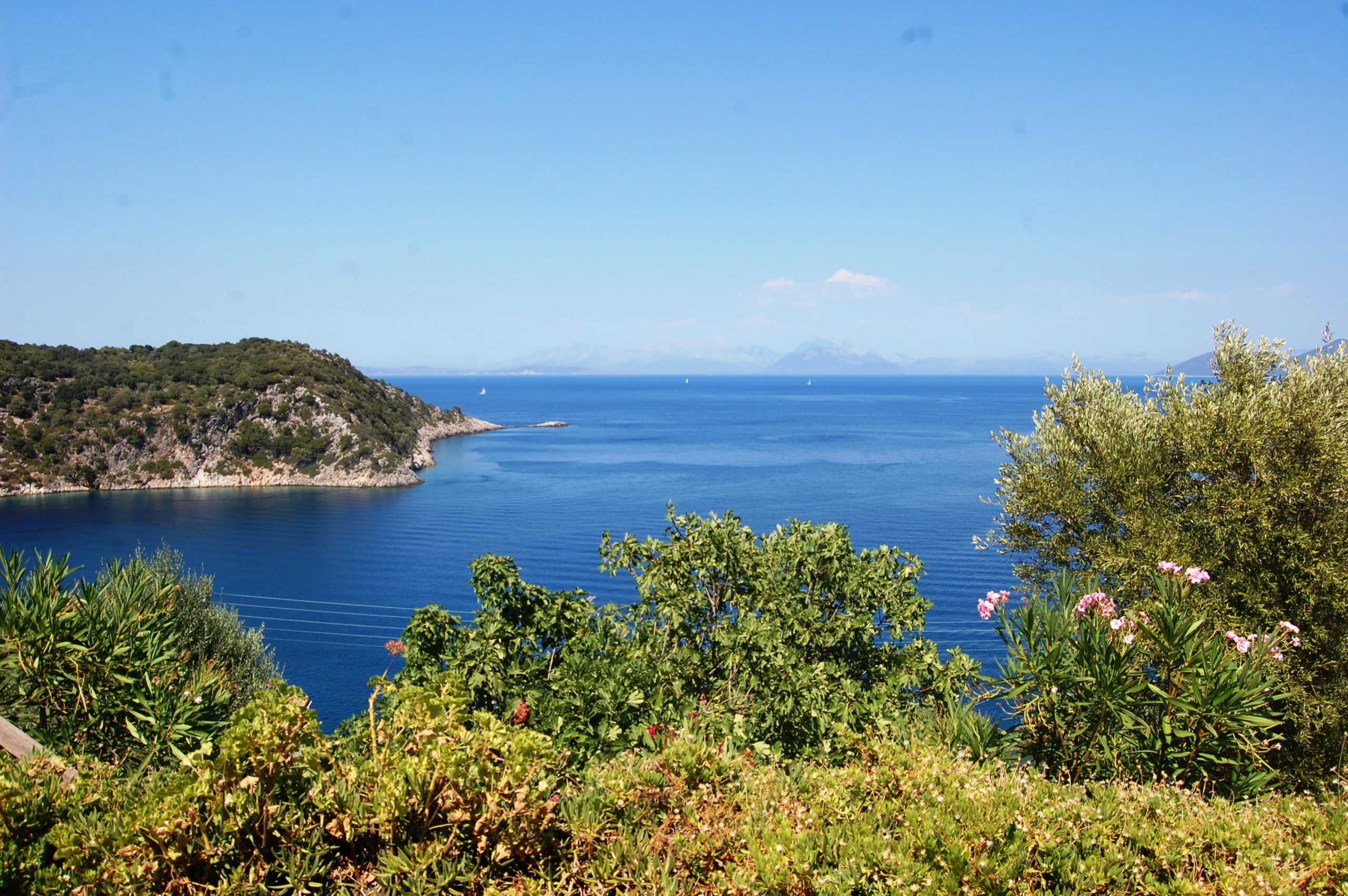 Views from house for rent in Ithaca Greece, Kioni