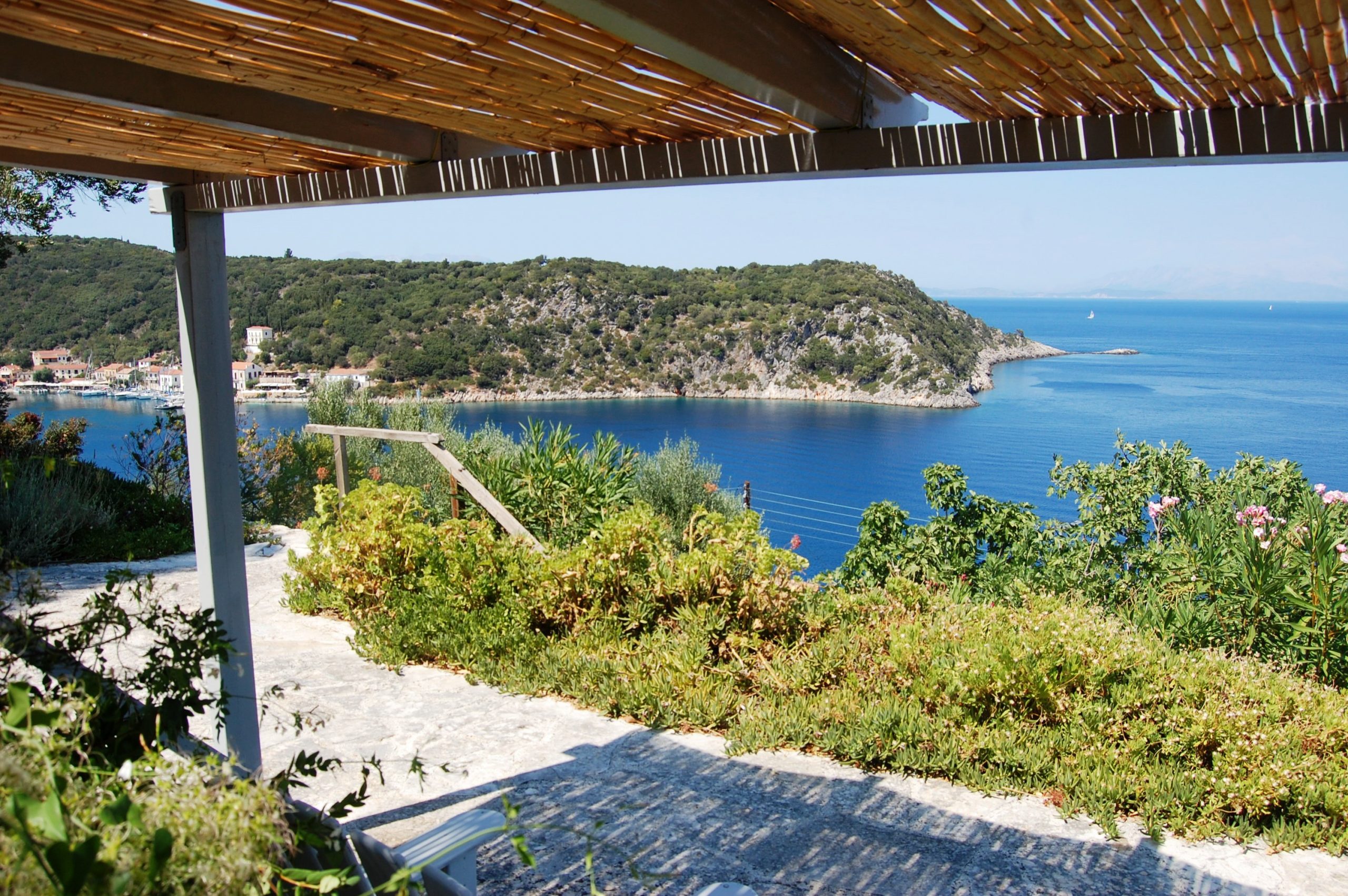 Views from house for rent in Ithaca Greece, Kioni