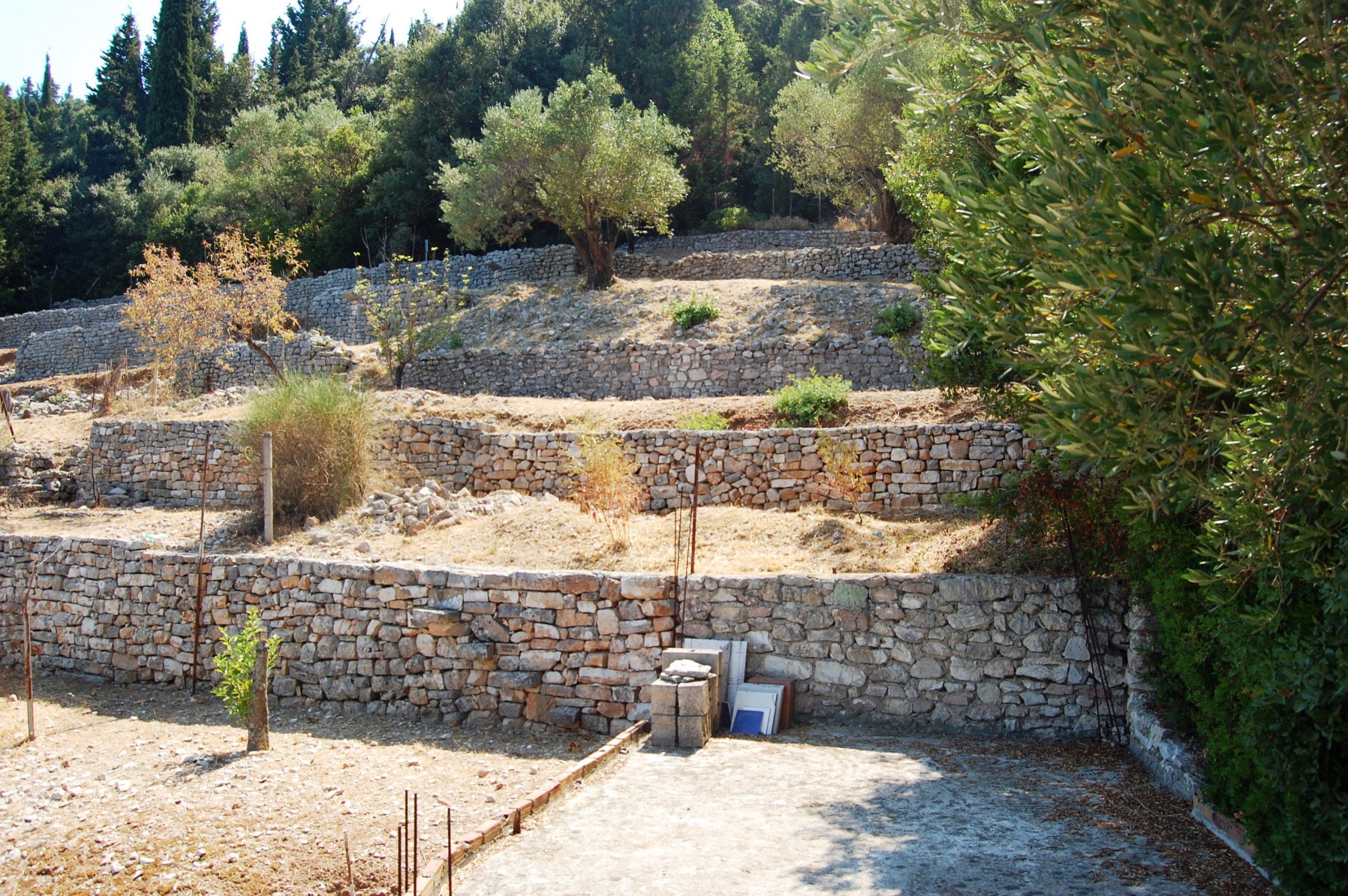 Outdoor spaces of house for rent in Ithaca Greece, Kioni