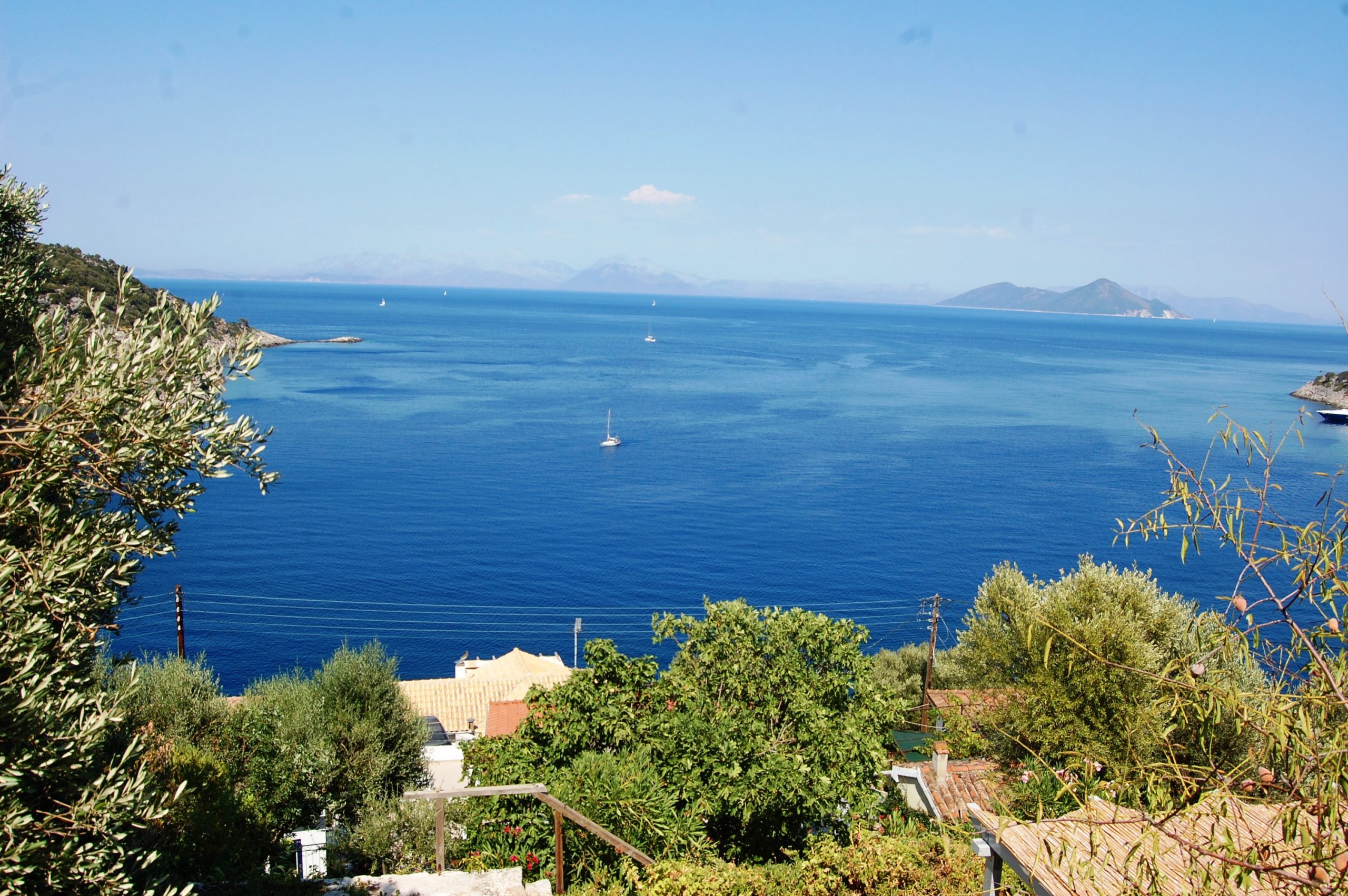 Views from house for rent in Ithaca Greece, Kioni