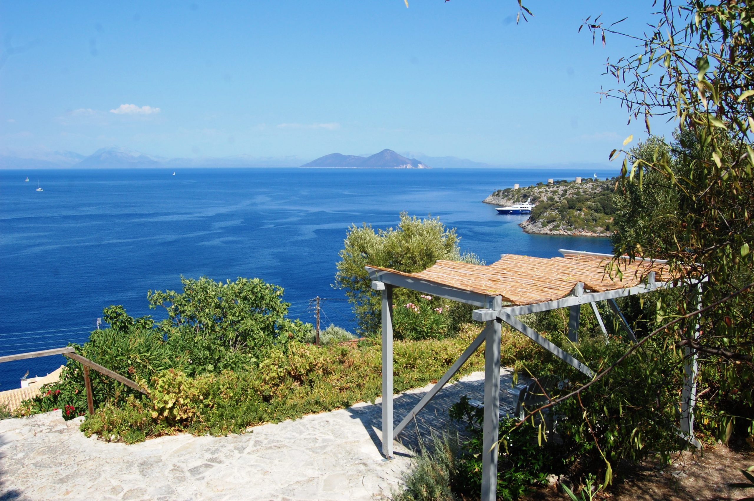 Views from house for rent in Ithaca Greece, Kioni