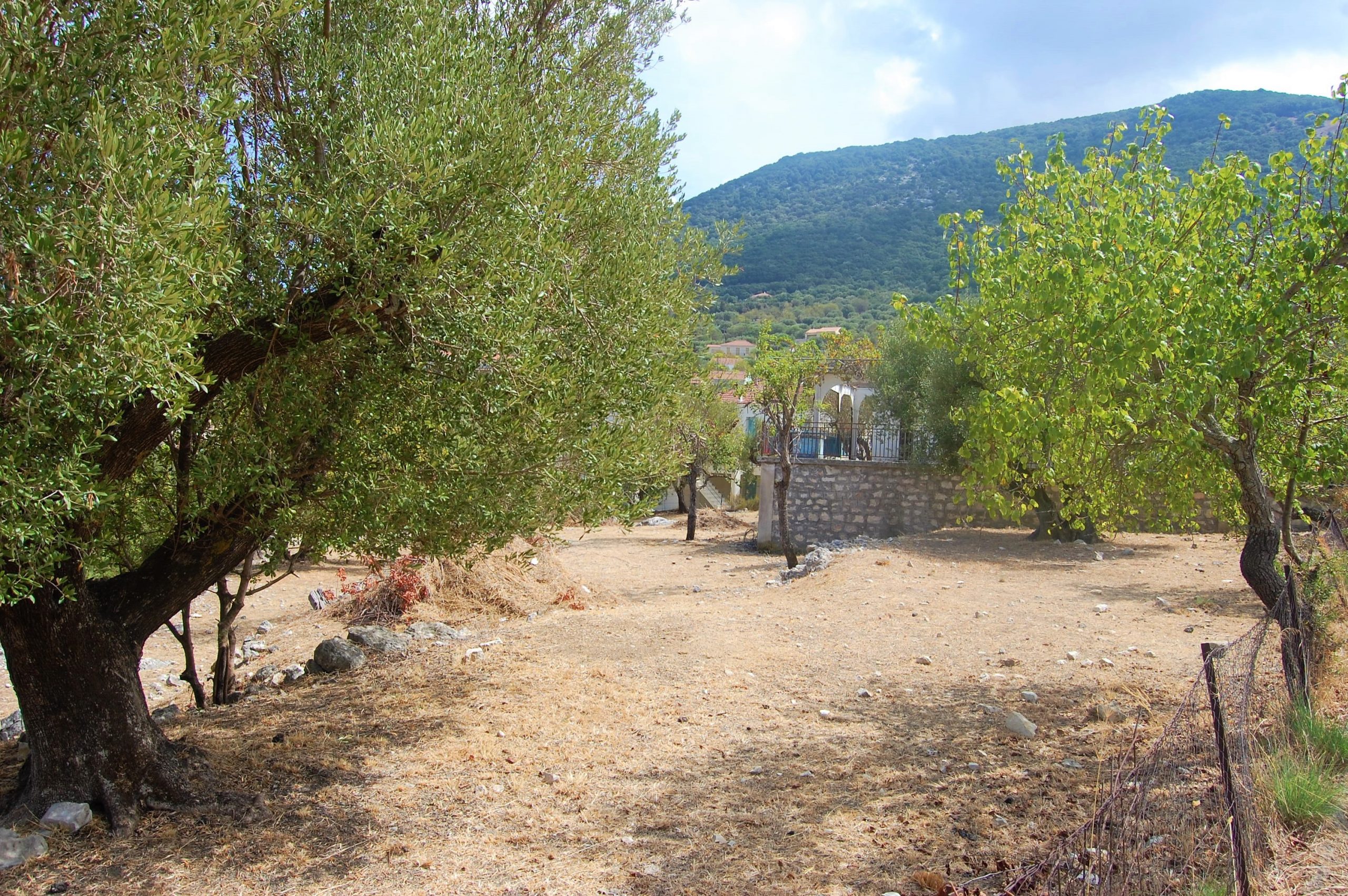 Landscape and terrain of land for sale Ithaca Greece, Stavros