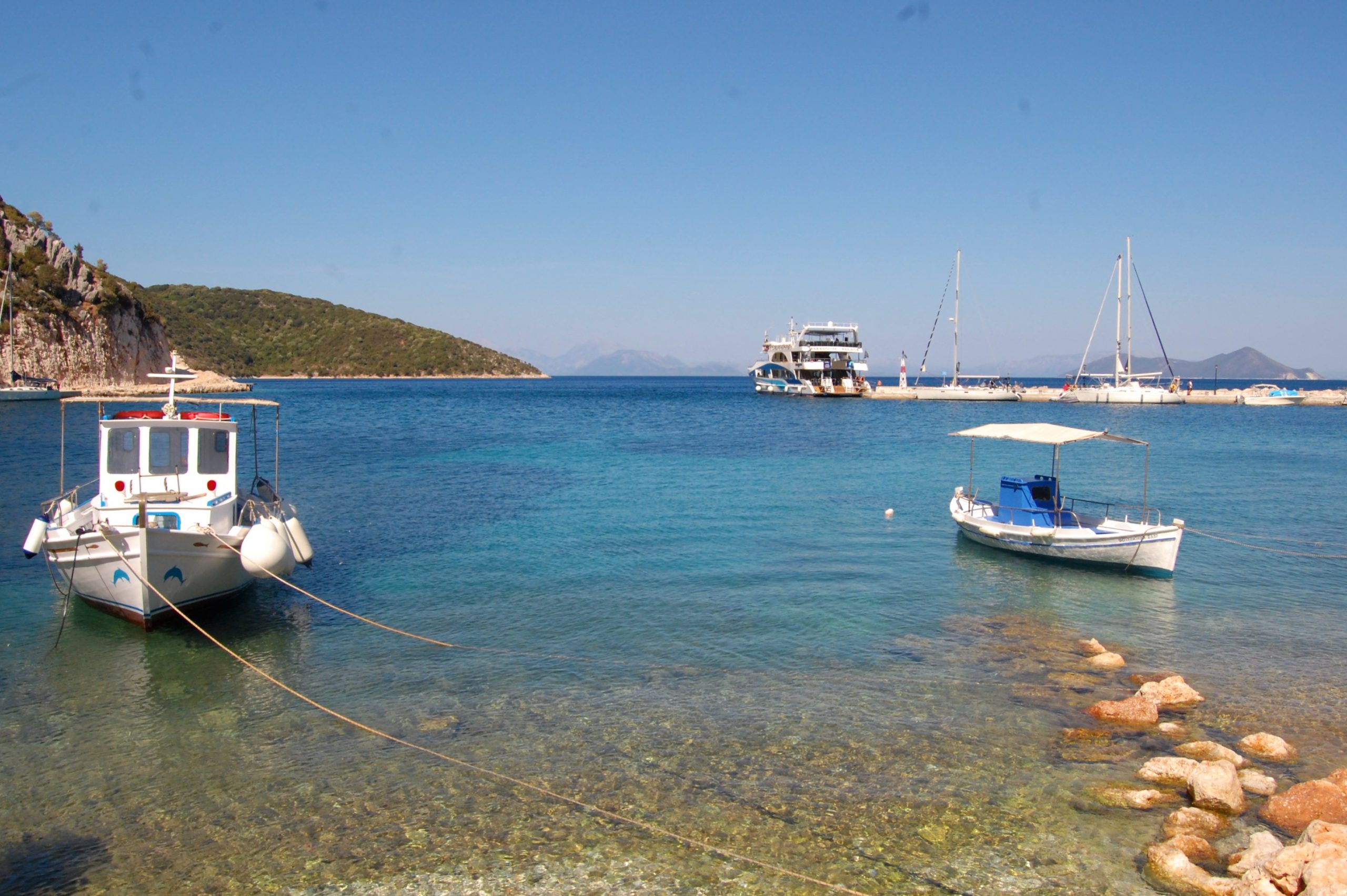 Sea views of apartment for rent in Ithaca Greece, Frikes