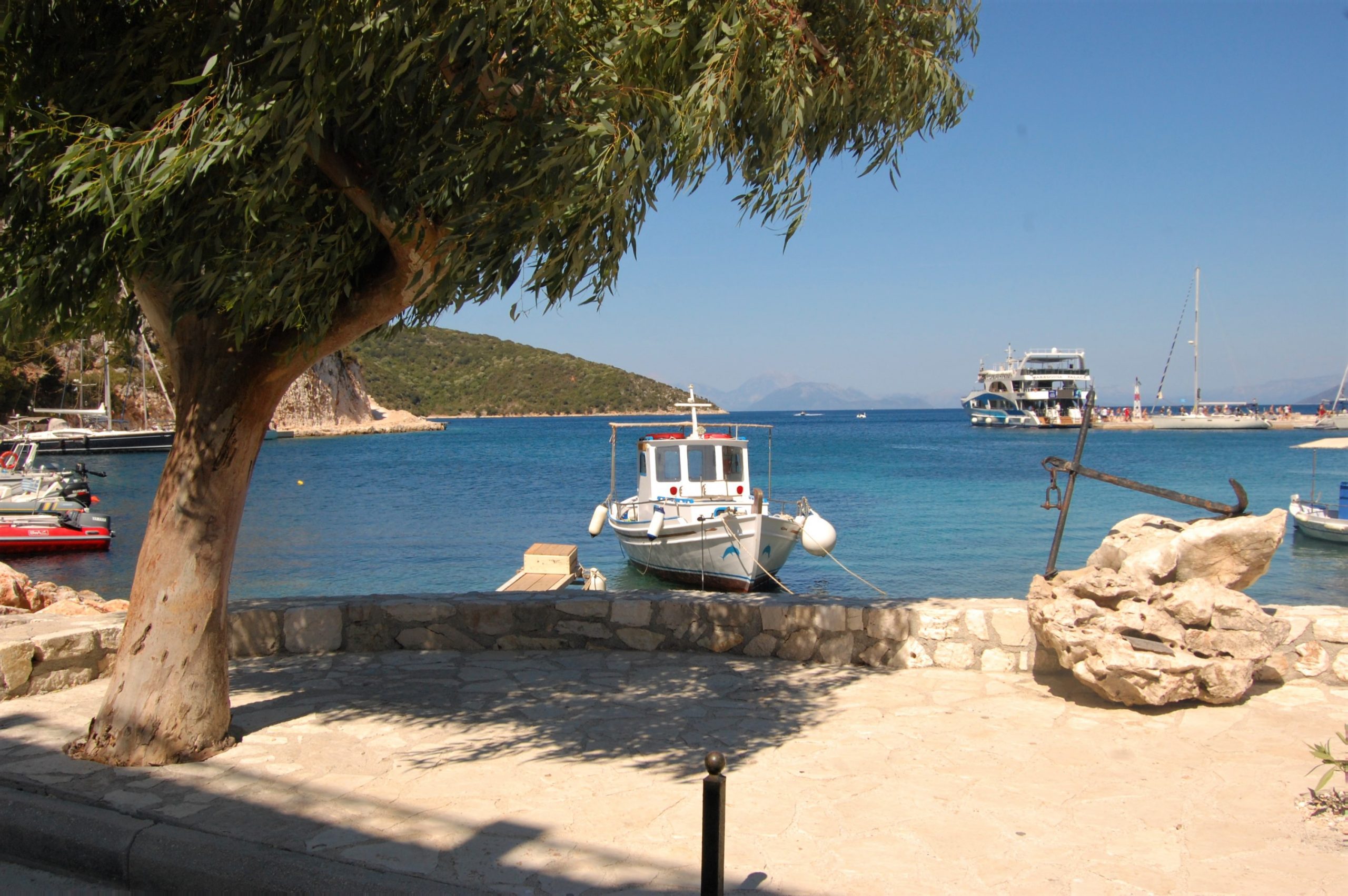 Sea views of apartment for rent in Ithaca Greece, Frikes