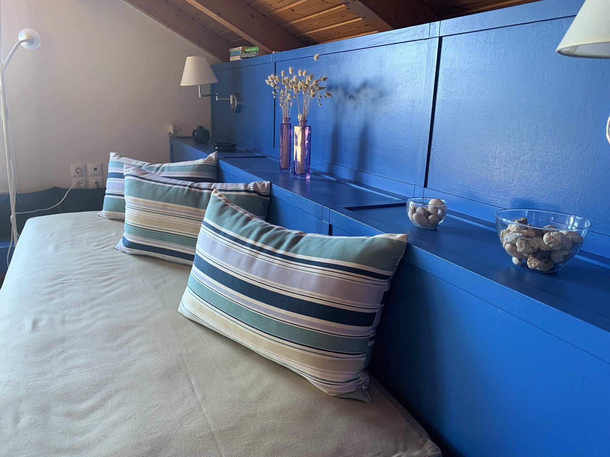 Interior of top apartment for rent in Ithaca Greece, Frikes