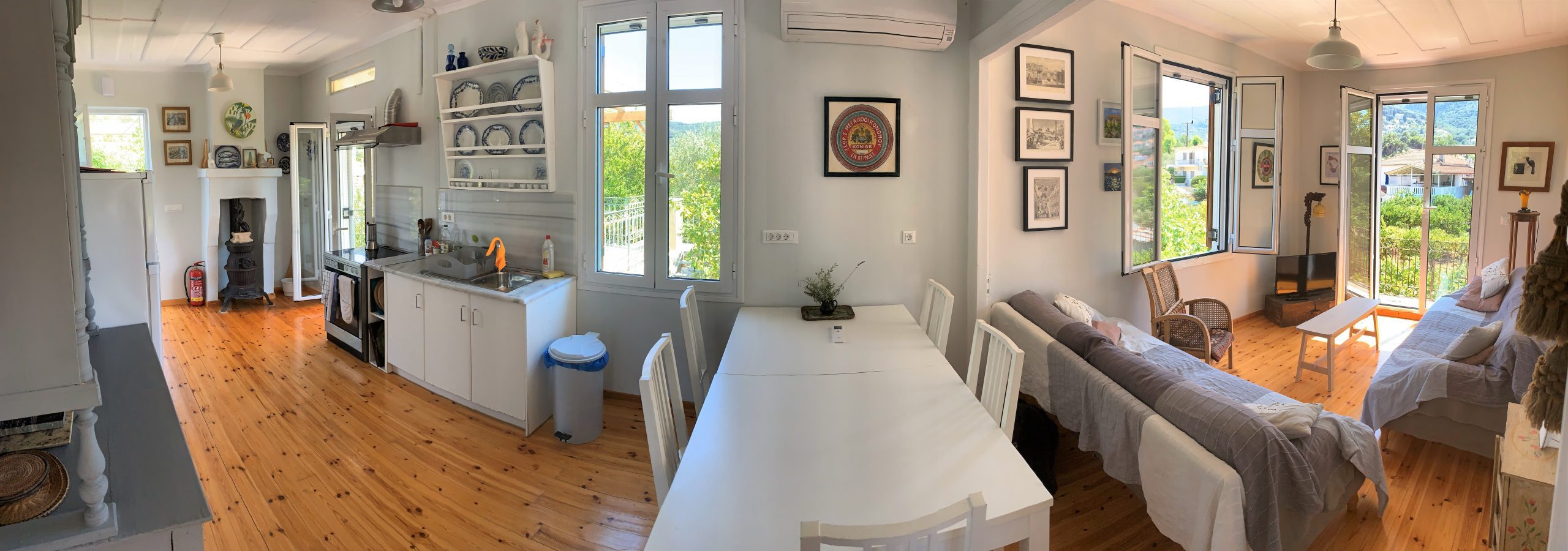 Interior of house for rent Ithaca Greece, Vathi
