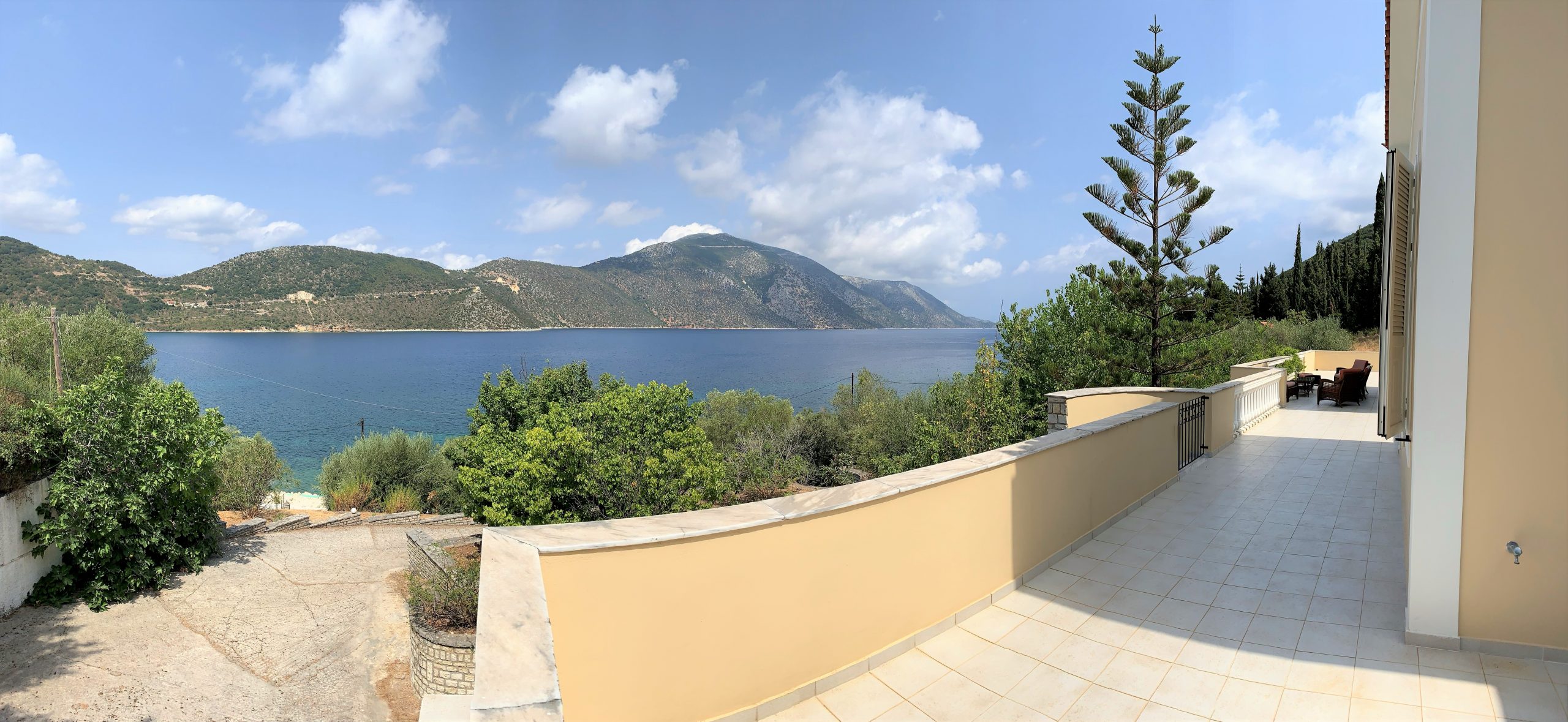 View of house for sale Ithaca Greece, Aetos