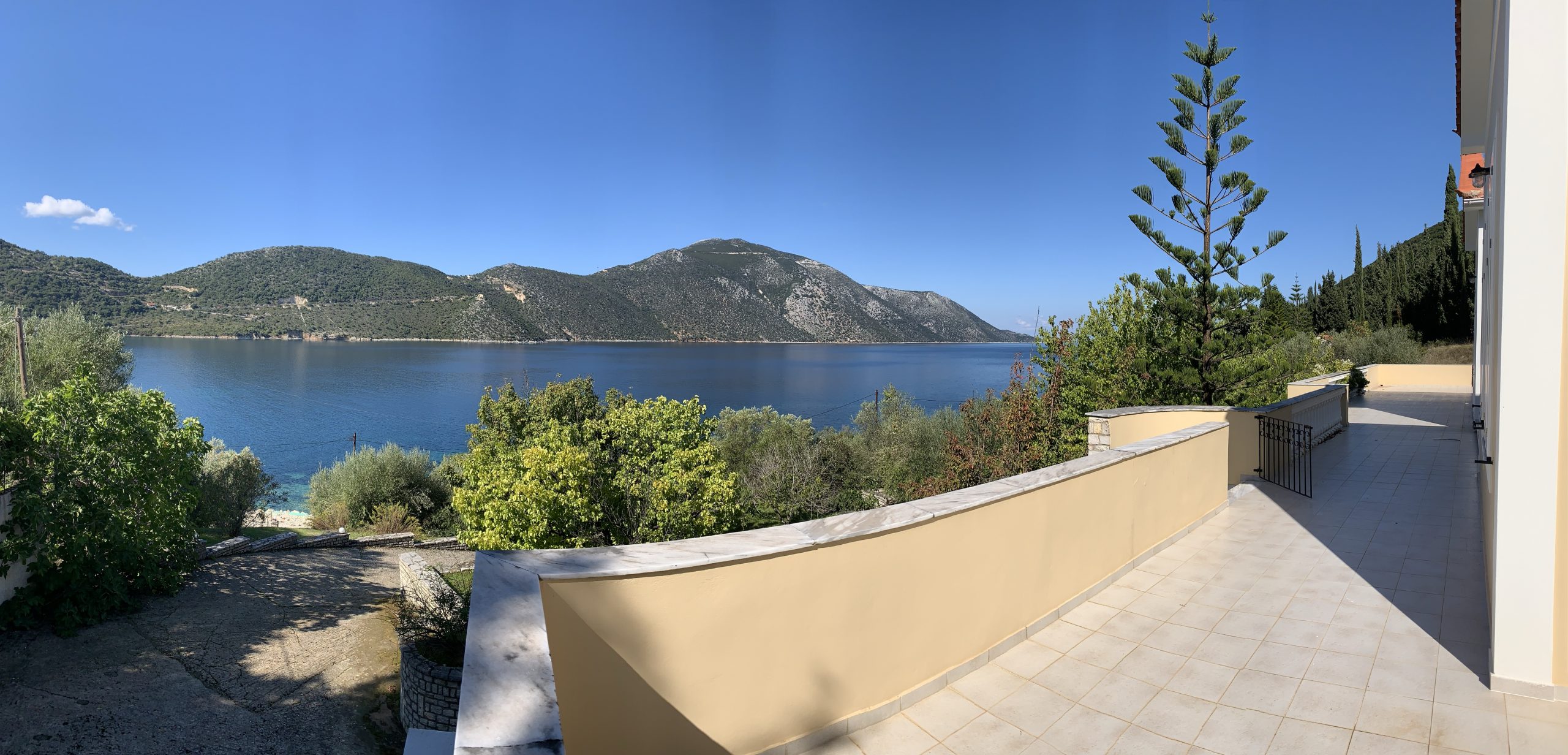 View of house for sale Ithaca Greece, Aetos