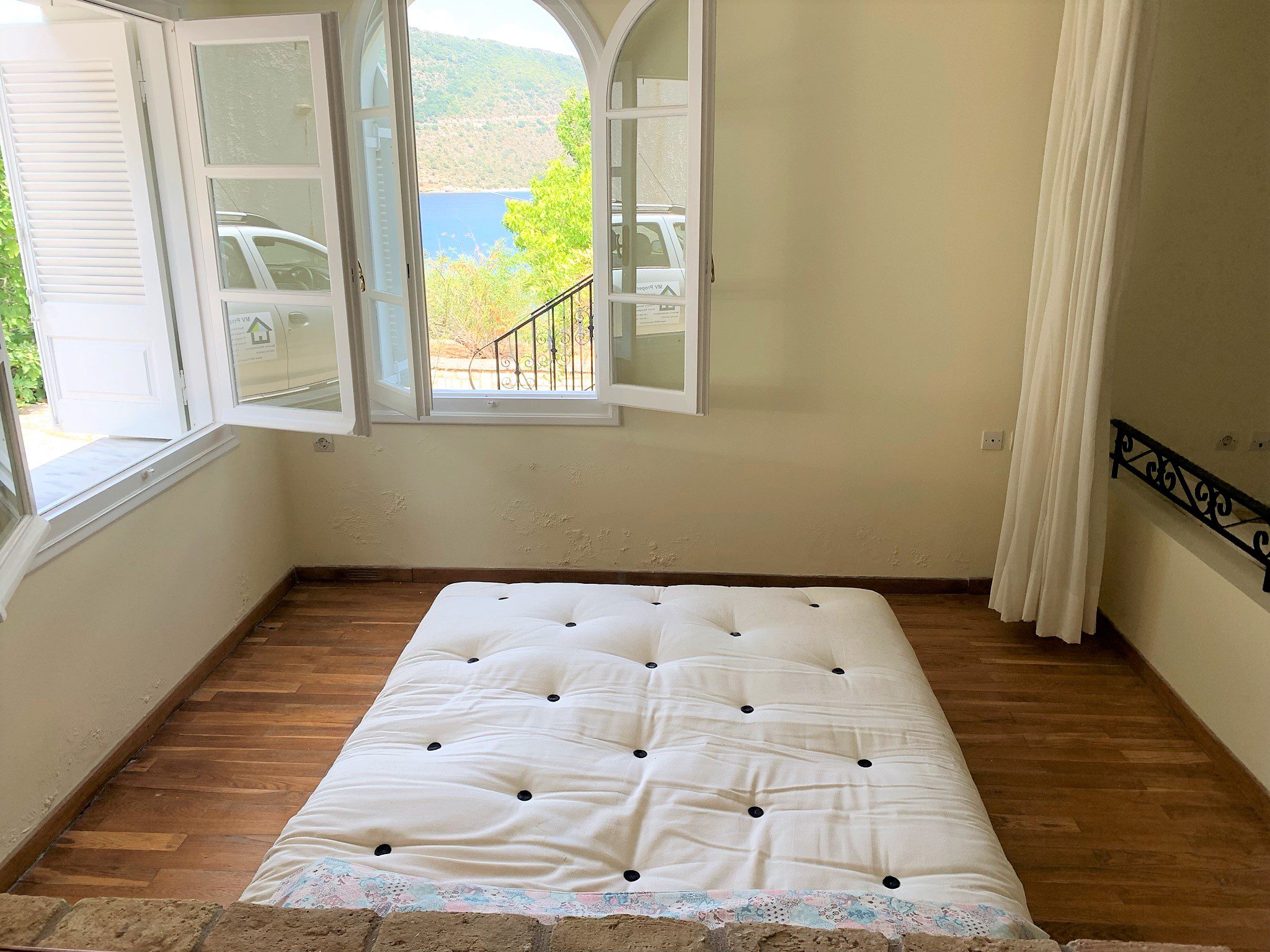 Bedroom of studio below house for sale Ithaca Greece, Aetos