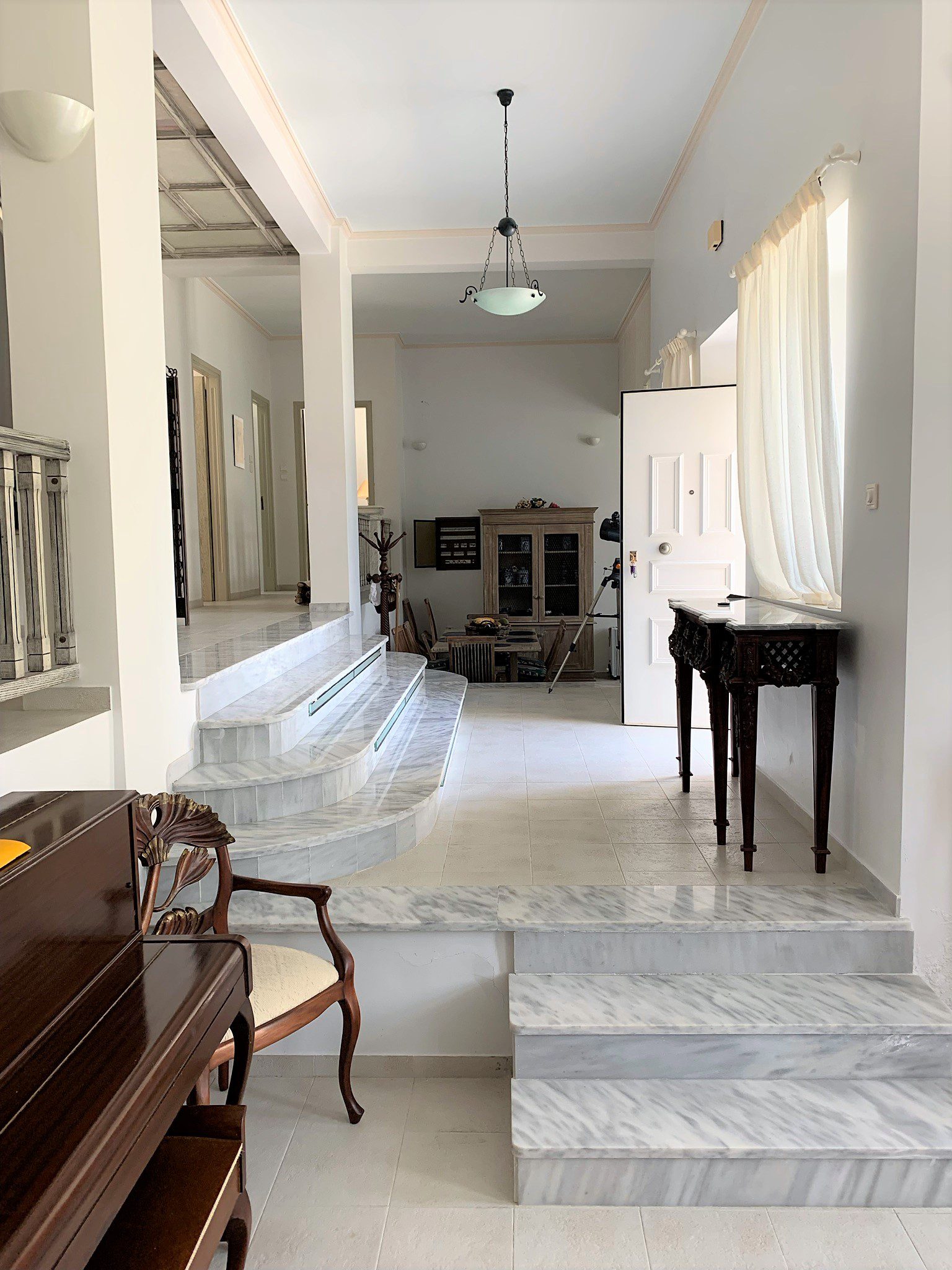Living room of house for sale Ithaca Greece, Aetos