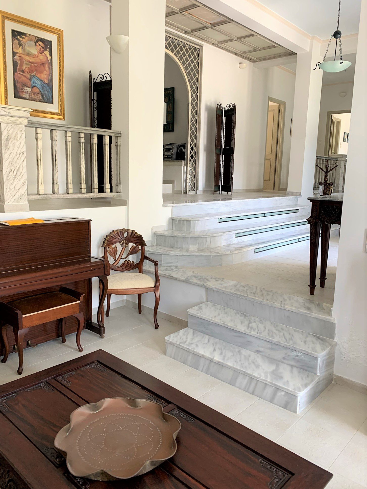 Living room of house for sale Ithaca Greece, Aetos