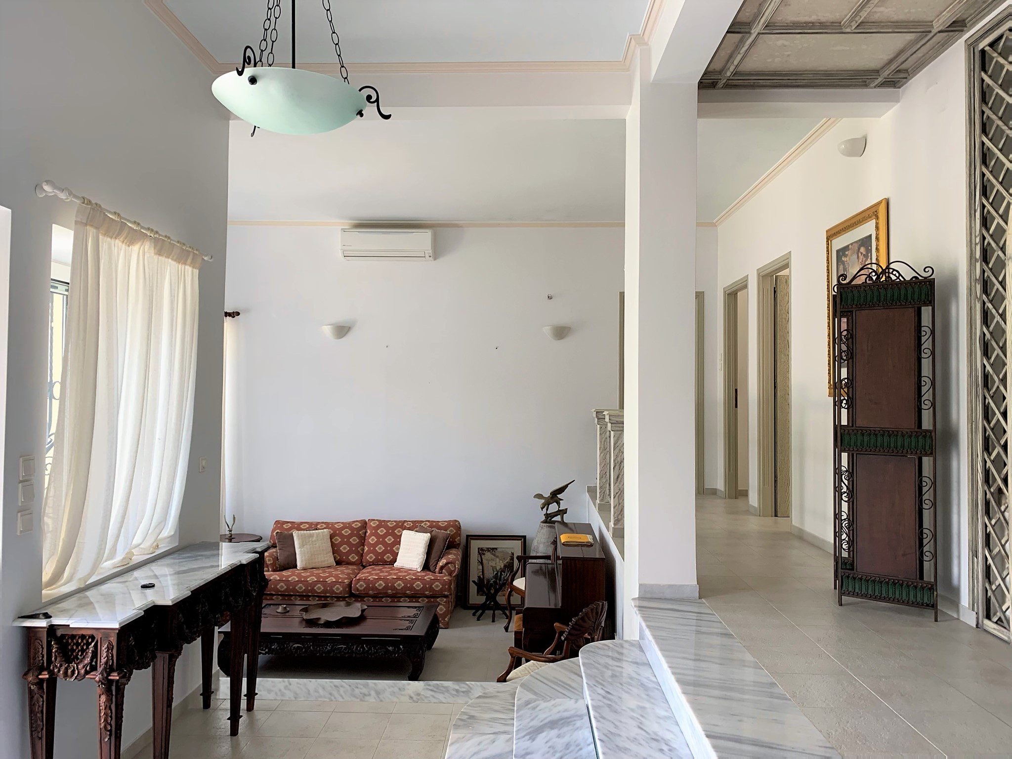 Living room of house for sale Ithaca Greece, Aetos