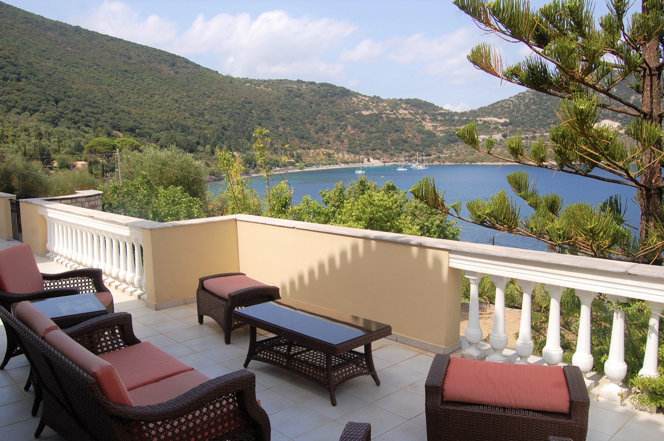 Balcony area of house for sale Ithaca Greece, Aetos