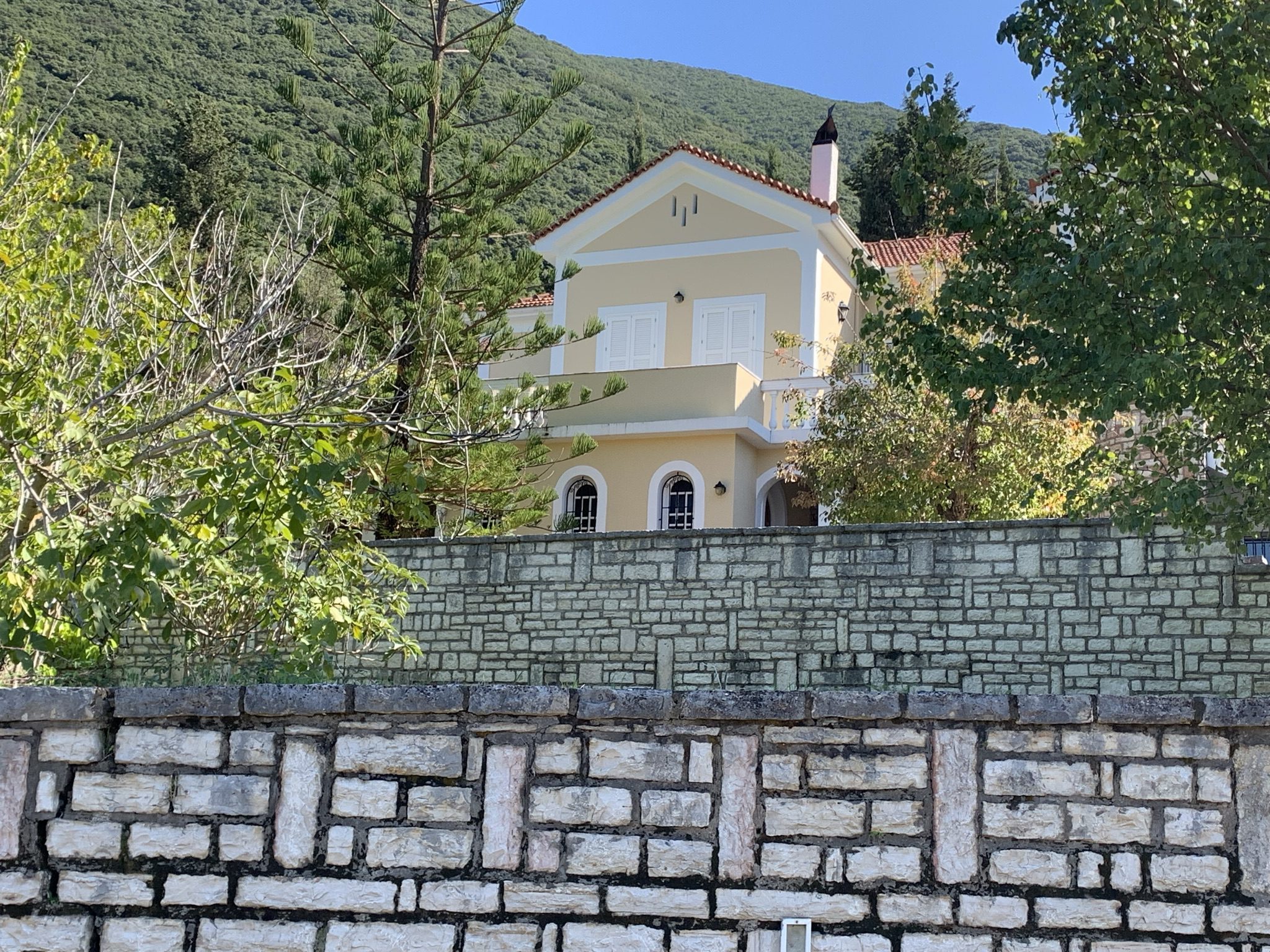 Exterior of house for sale Ithaca Greece, Aetos
