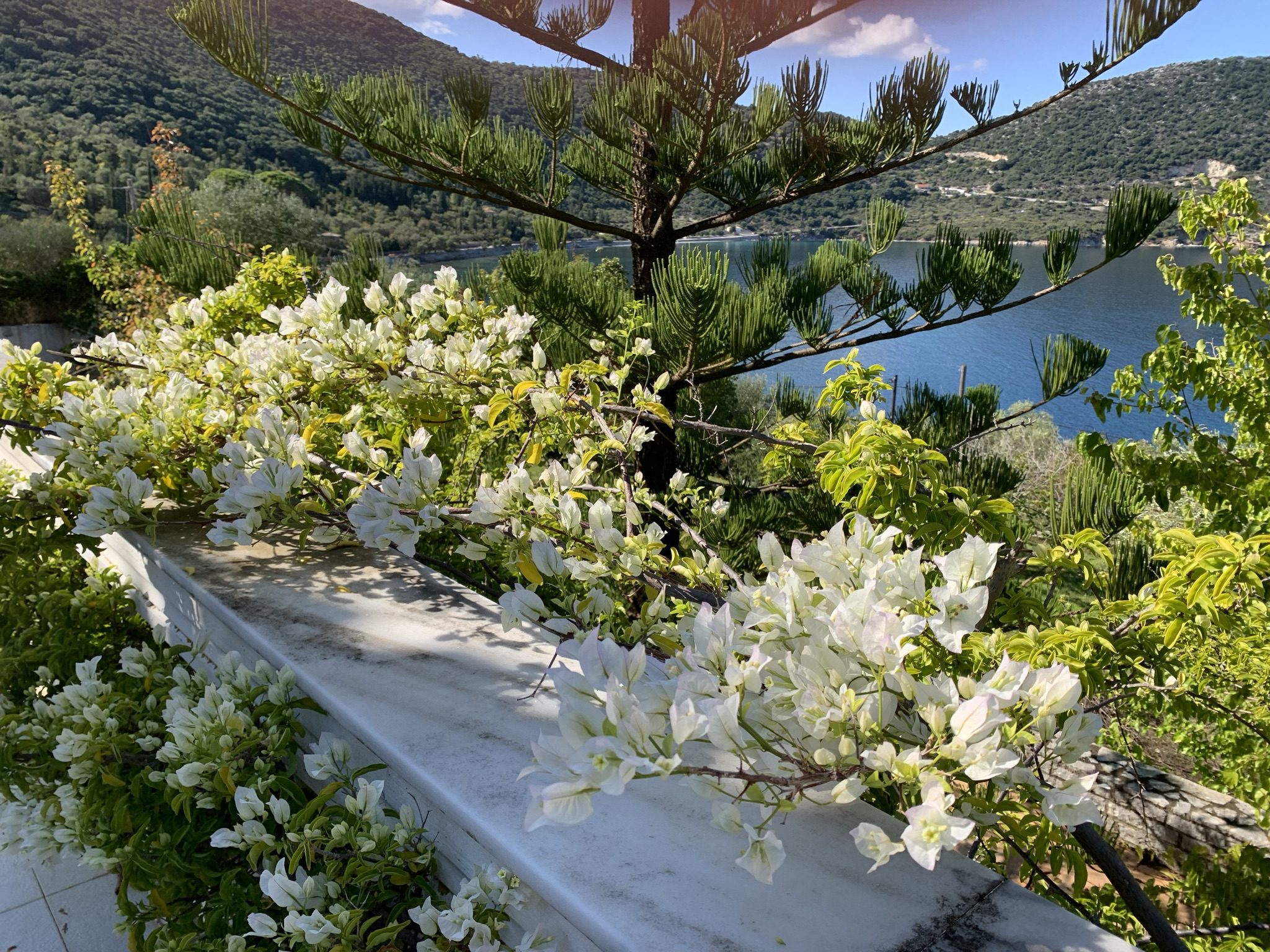 Balcony of house for sale Ithaca Greece, Aetos