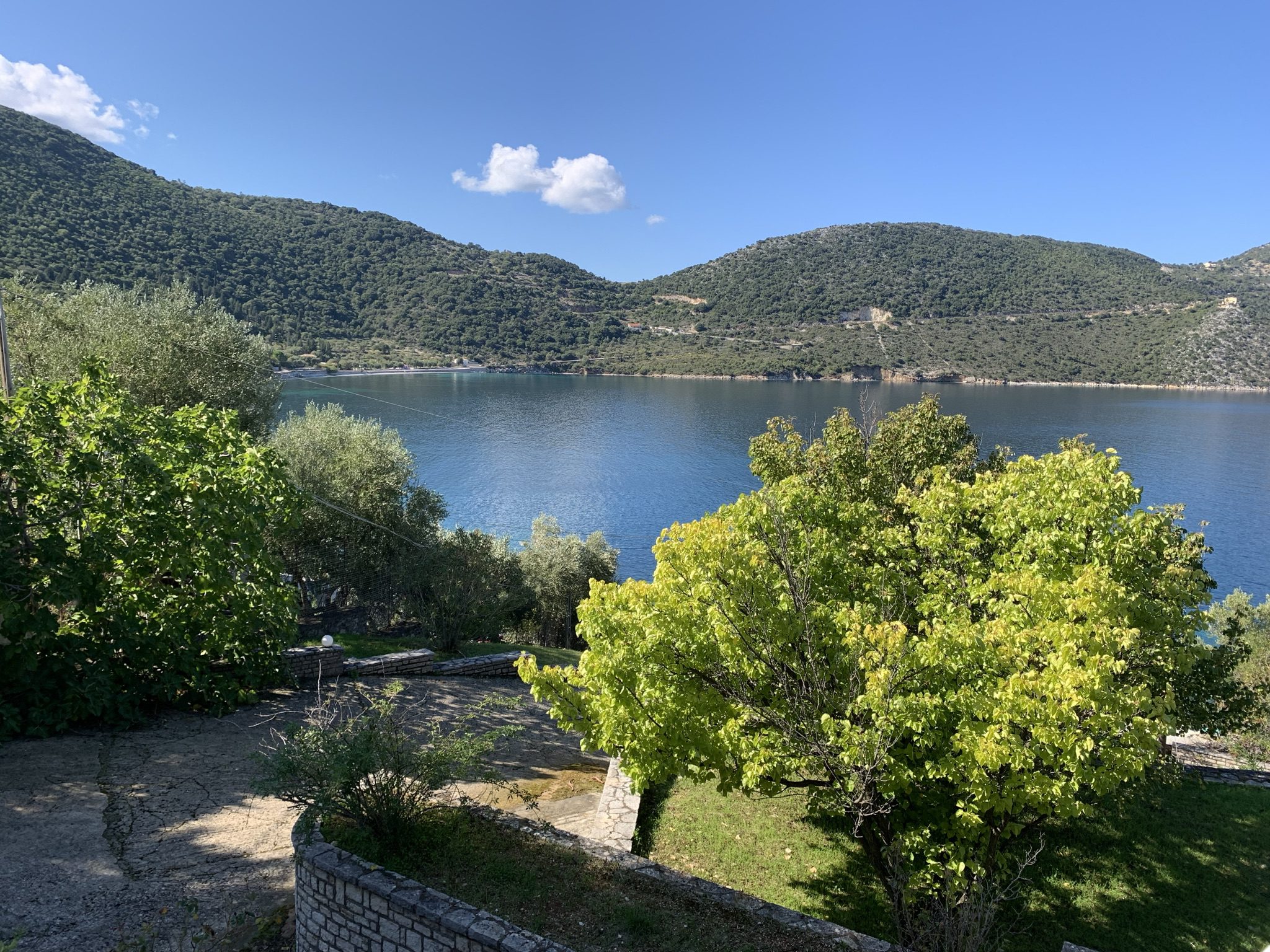 View from house for sale Ithaca Greece, Aetos