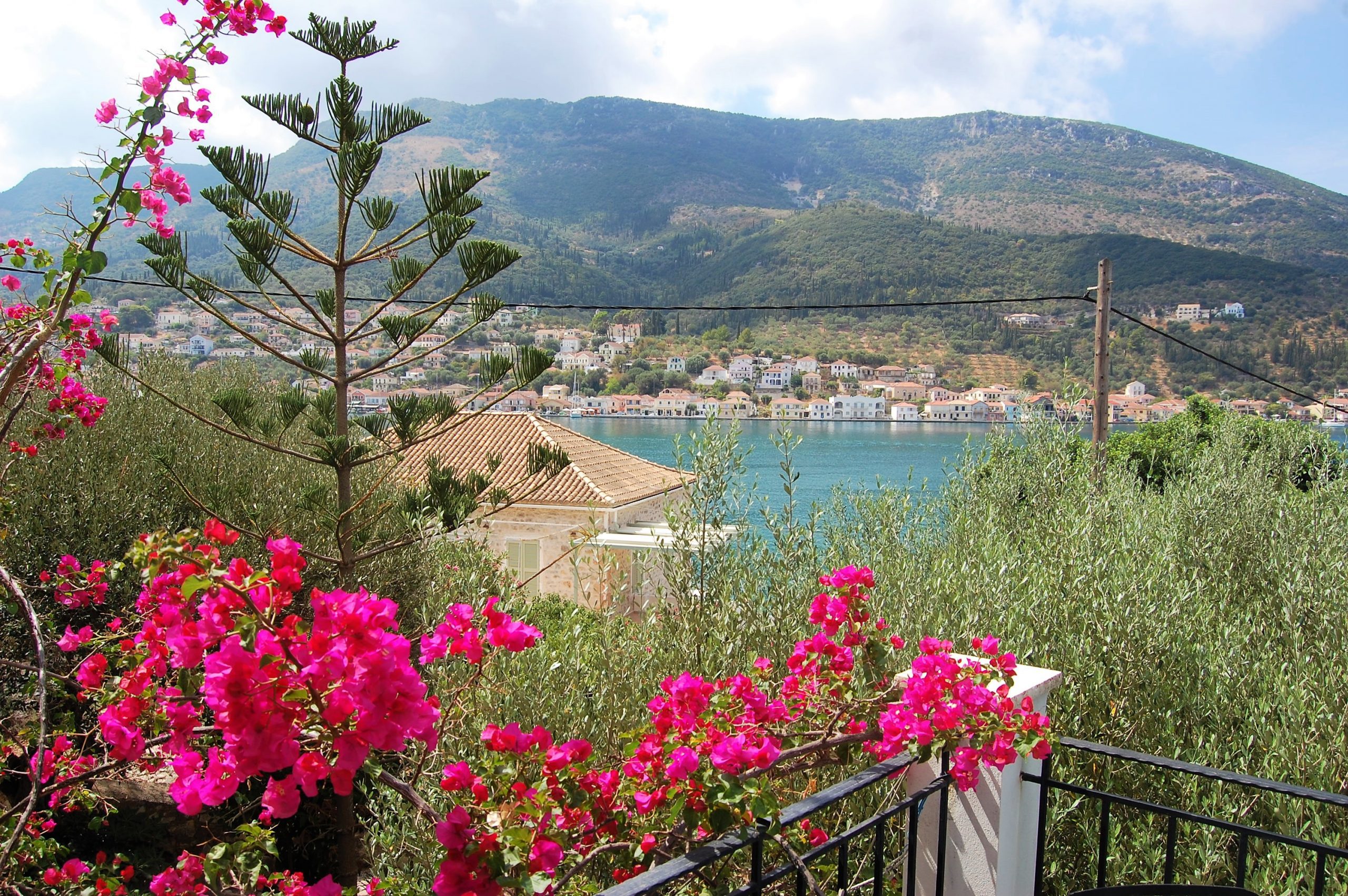 Views from house for sale Ithaca Greece, Vathi