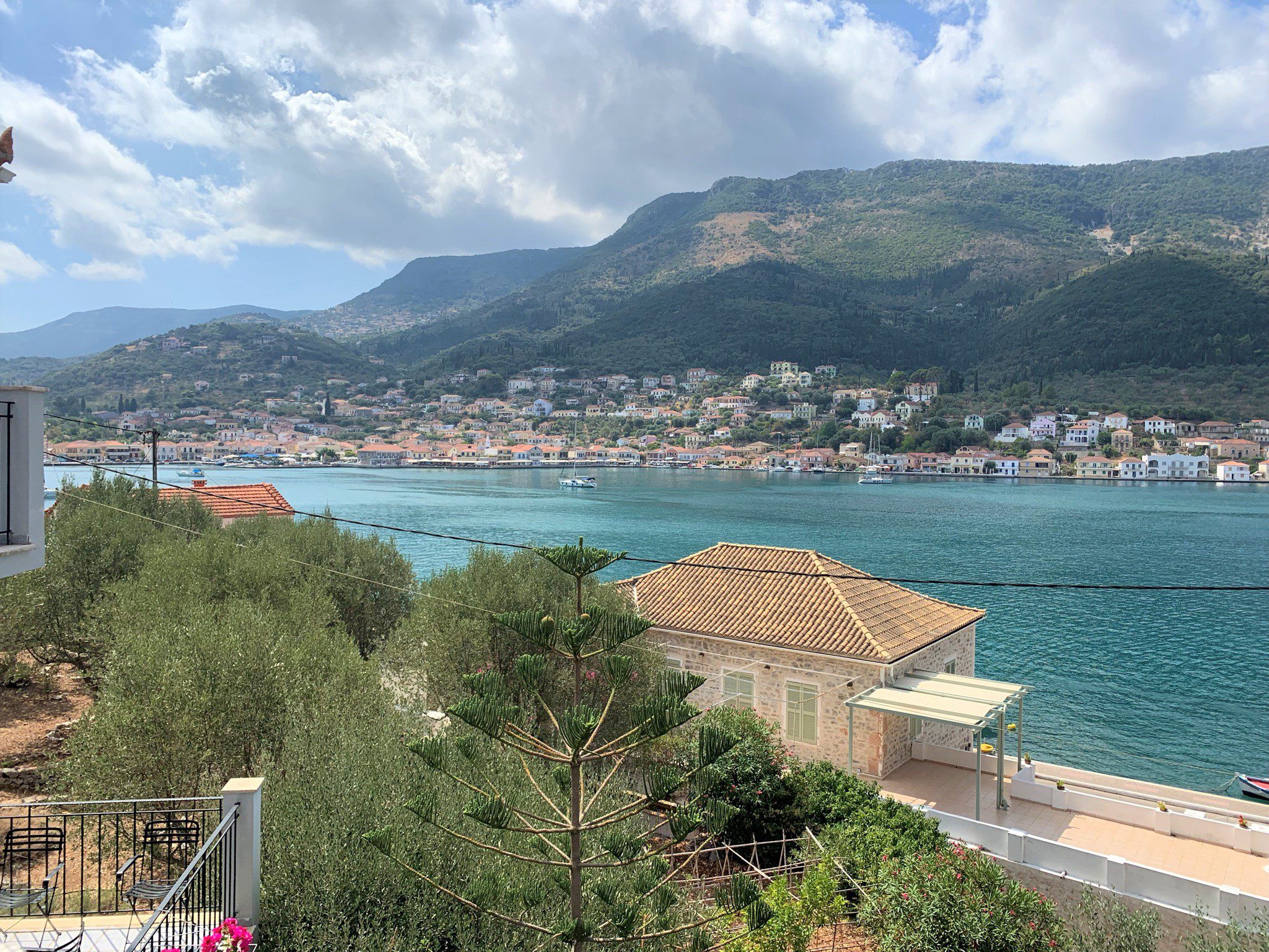 Views from house for sale Ithaca Greece, Vathi