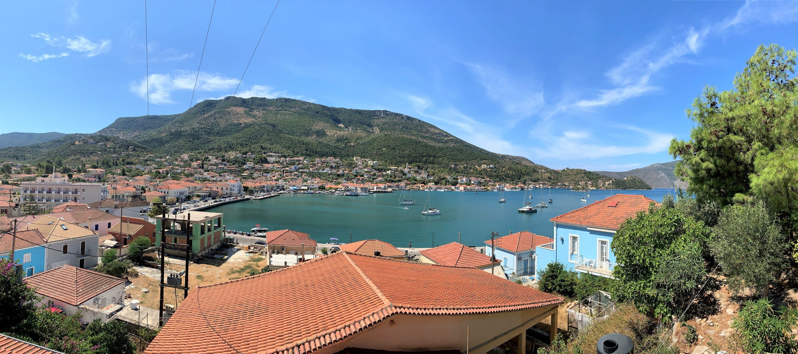 Views from house for sale Ithaca Greece, Vathi