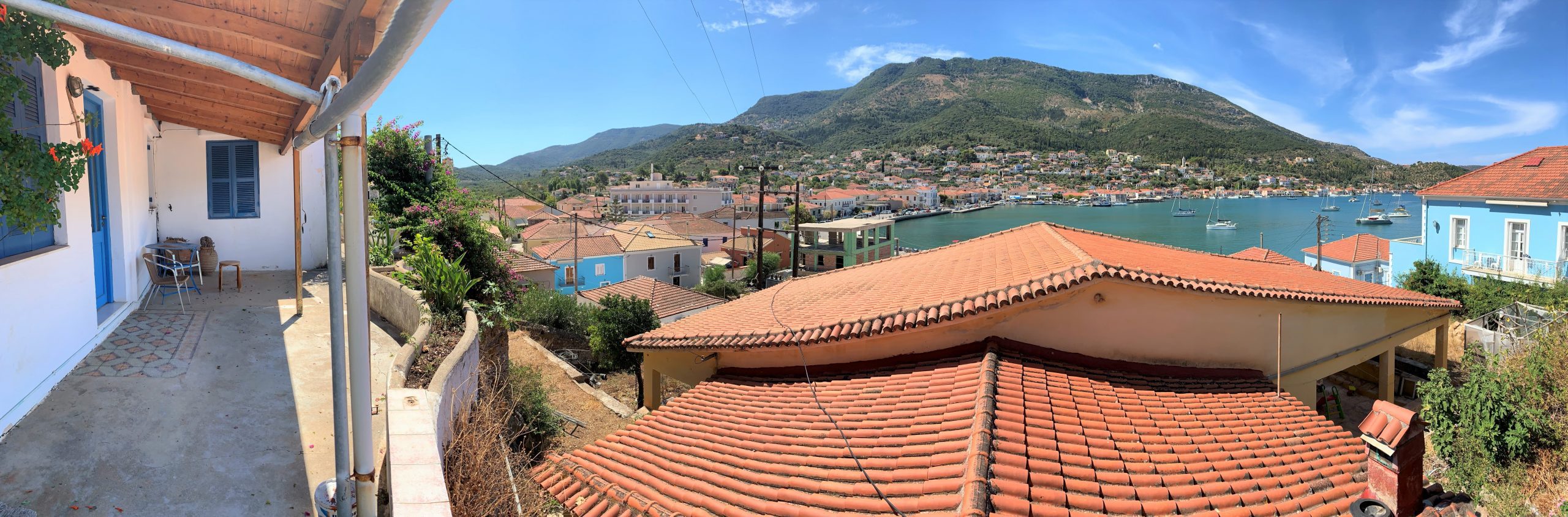 Views from house for sale Ithaca Greece, Vathi