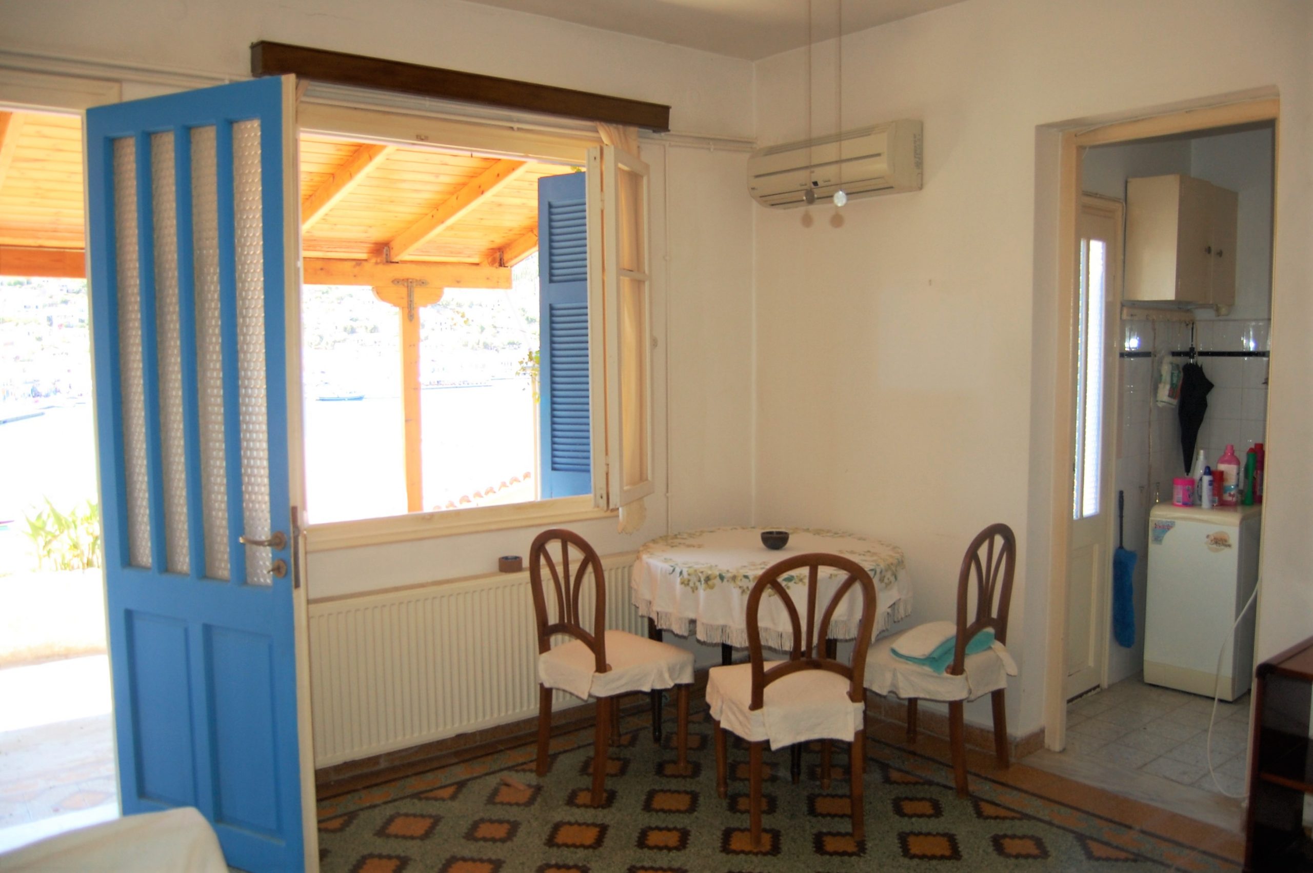 Living room area of house for sale Ithaca Greece, Vathi