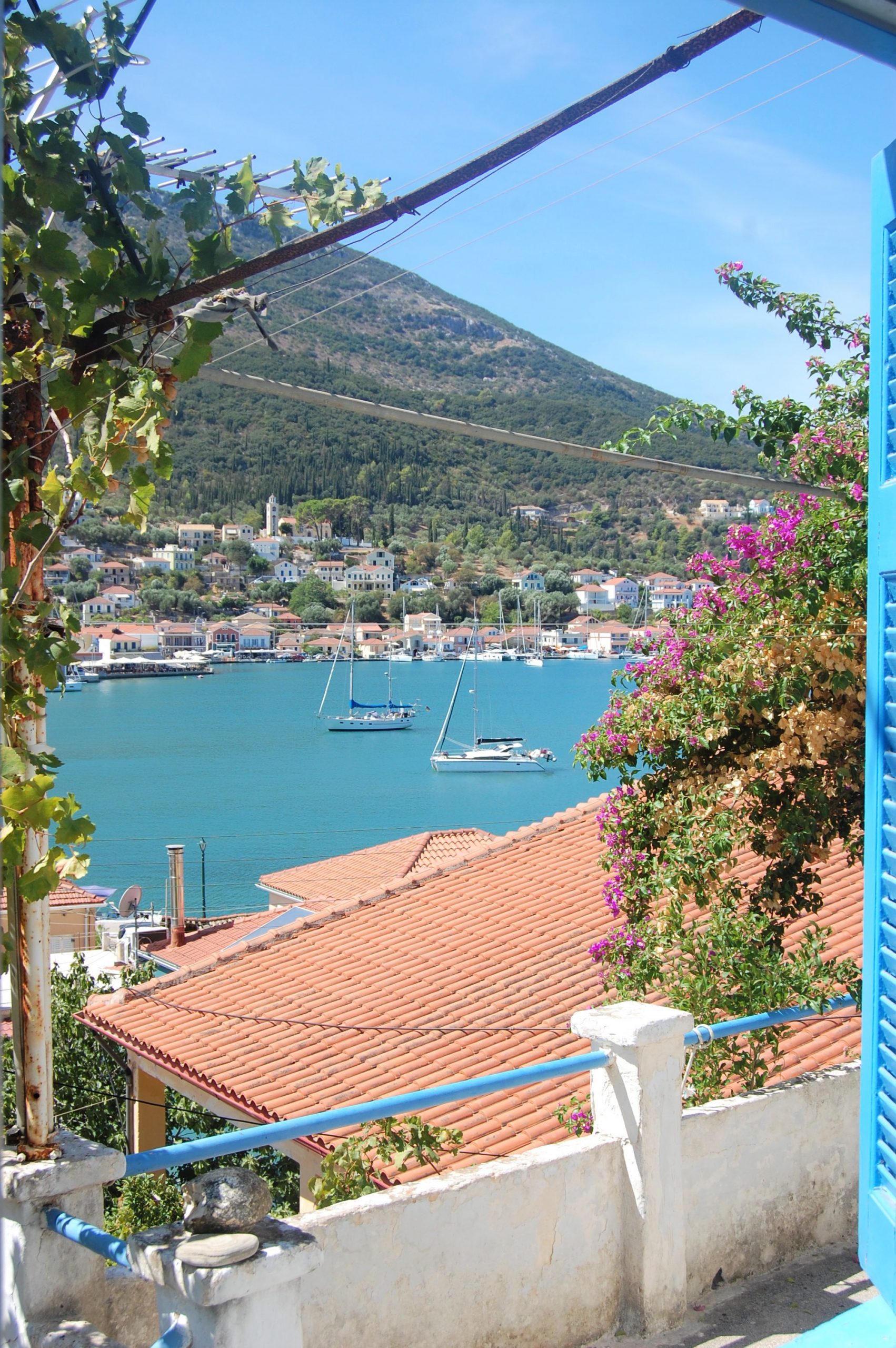 Views from house for sale Ithaca Greece, Vathi