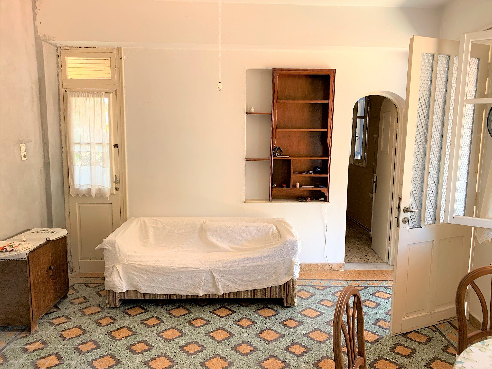 Living room area of house for sale Ithaca Greece, Vathi