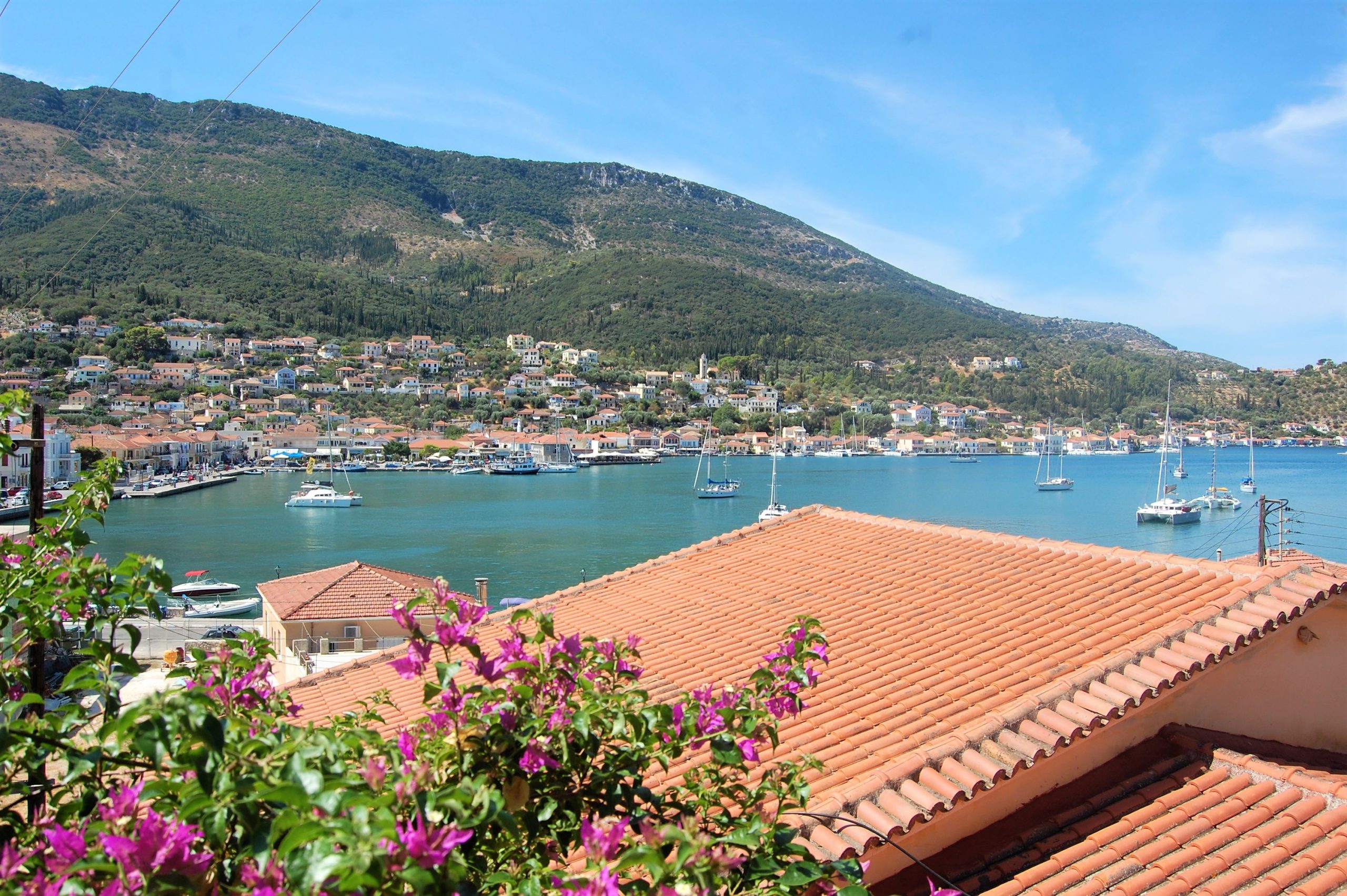Views from house for sale Ithaca Greece, Vathi